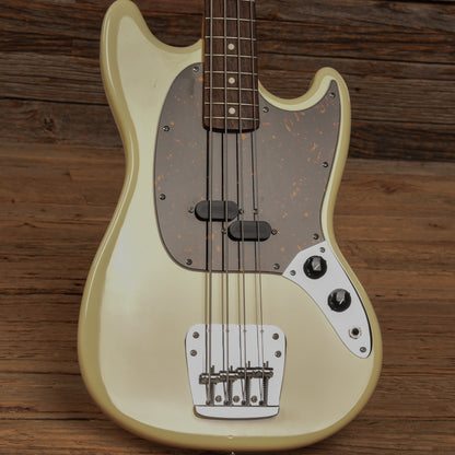 Fender MB-98 Mustang Bass Reissue Vintage White 2013 Bass Guitars / 4-String