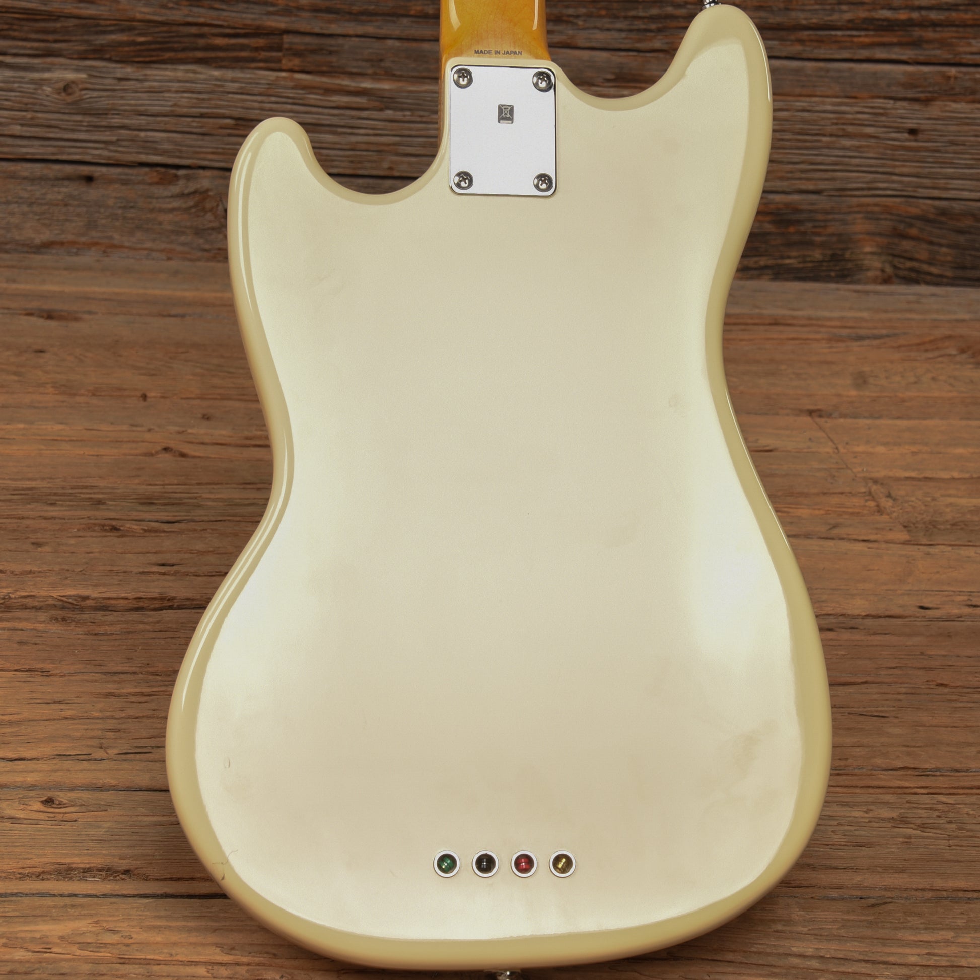 Fender MB-98 Mustang Bass Reissue Vintage White 2013 Bass Guitars / 4-String