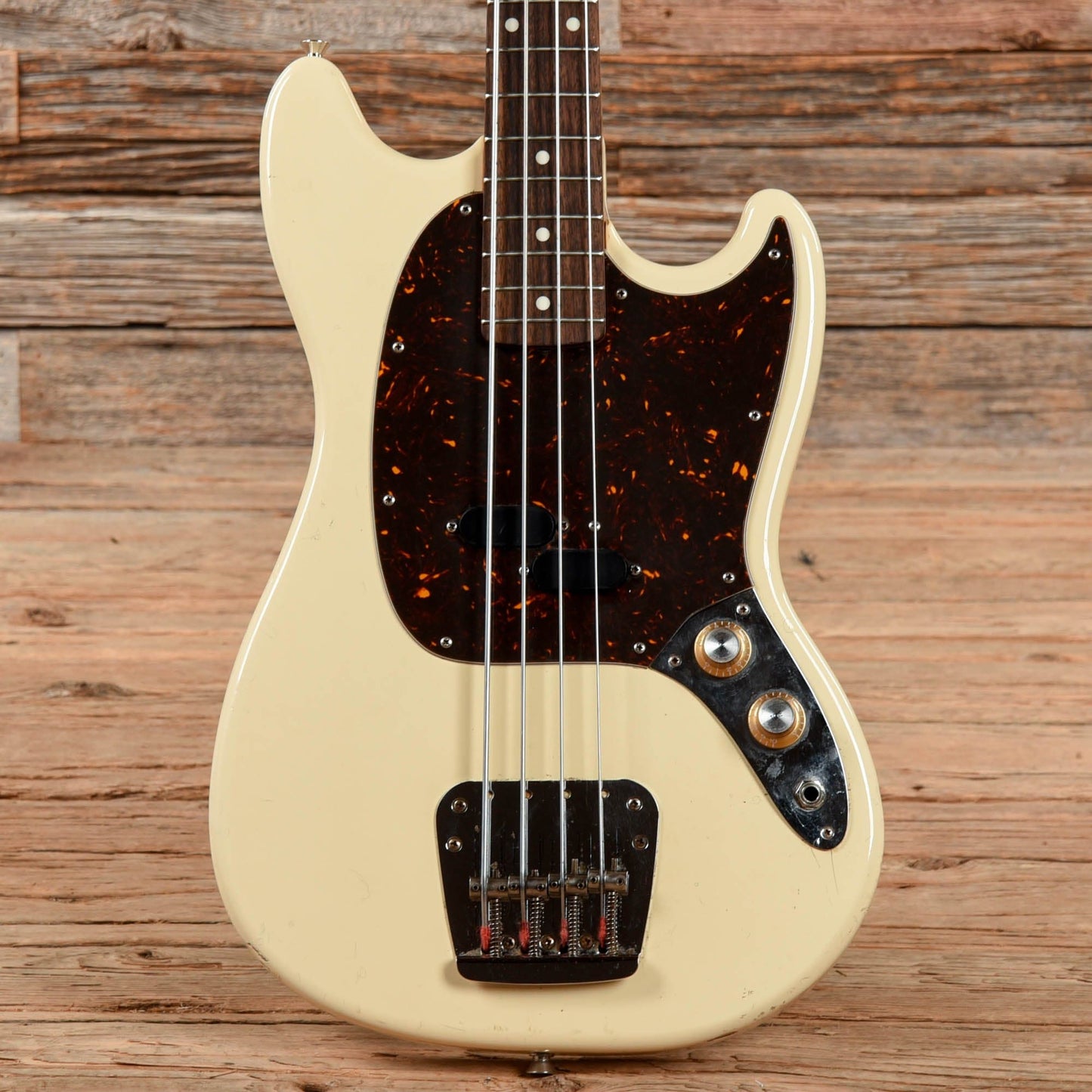 Fender MIJ Mustang Bass MB-98 Olympic White 2006 Bass Guitars / 4-String