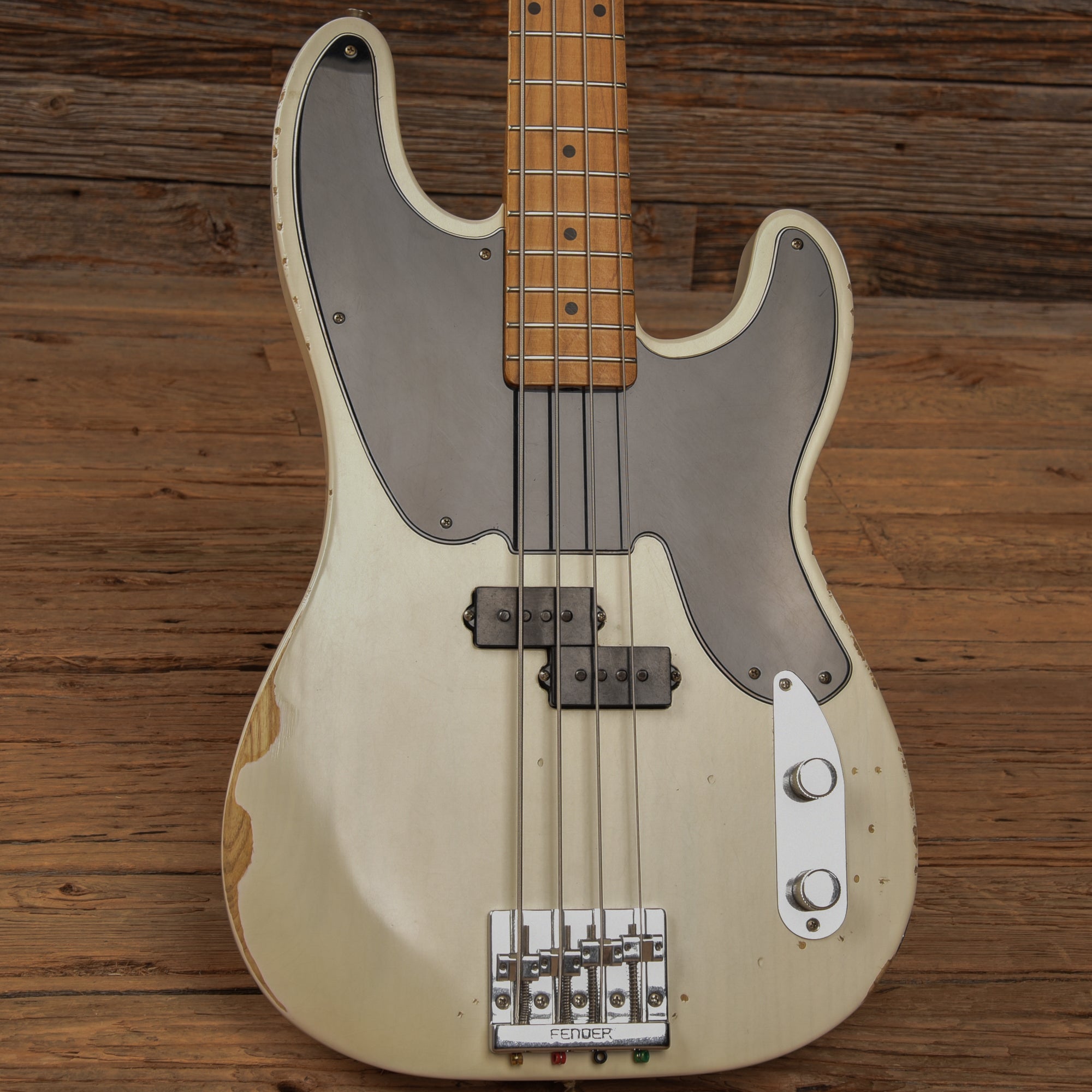 Fender Mike Dirnt Road Worn Artist Series Signature Precision Bass White 2018 Bass Guitars / 4-String