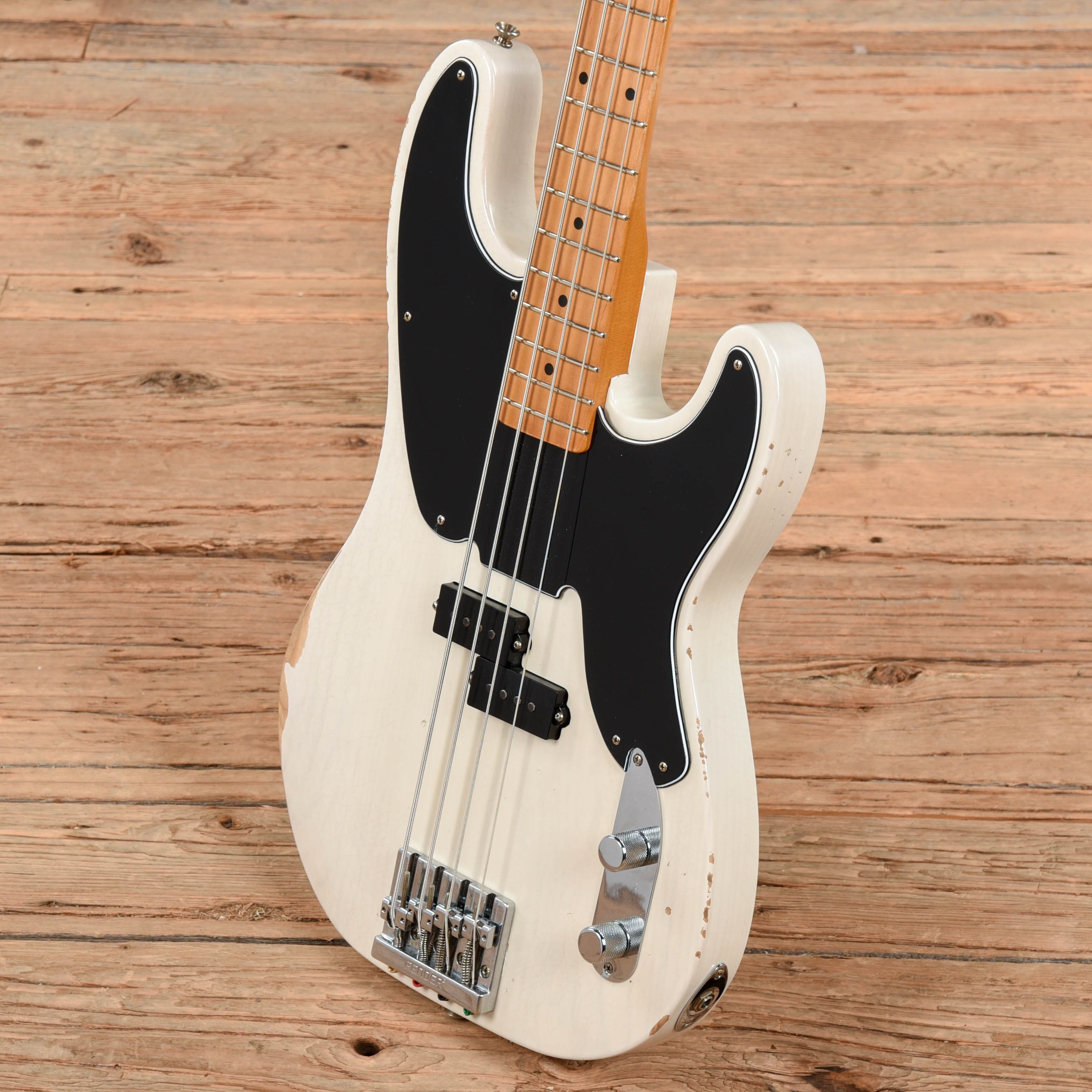 Fender Mike Dirnt Road Worn Artist Series Signature Precision Bass White Blonde 2018 Bass Guitars / 4-String