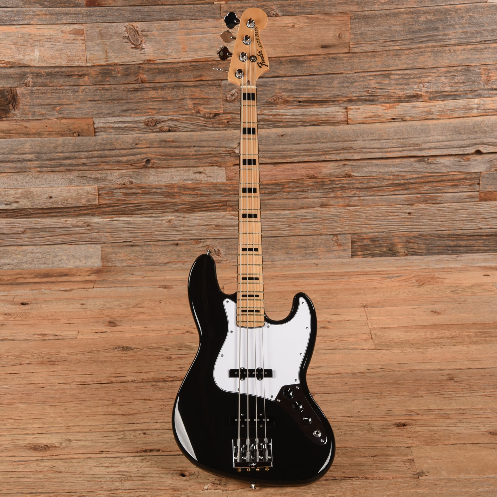 Fender MIM Geddy Lee Jazz Bass Black 2025 Bass Guitars / 4-String