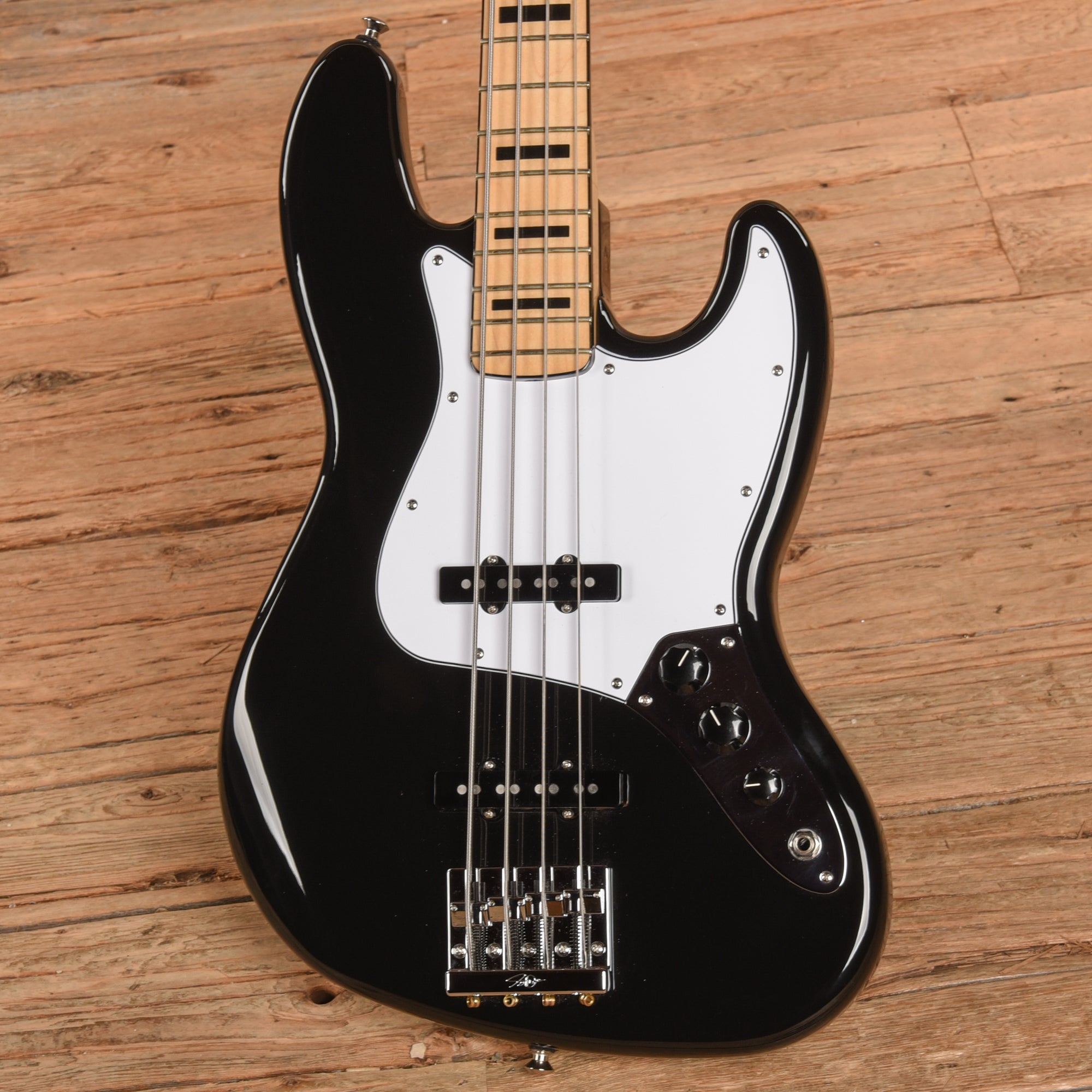 Fender MIM Geddy Lee Jazz Bass Black 2025 Bass Guitars / 4-String