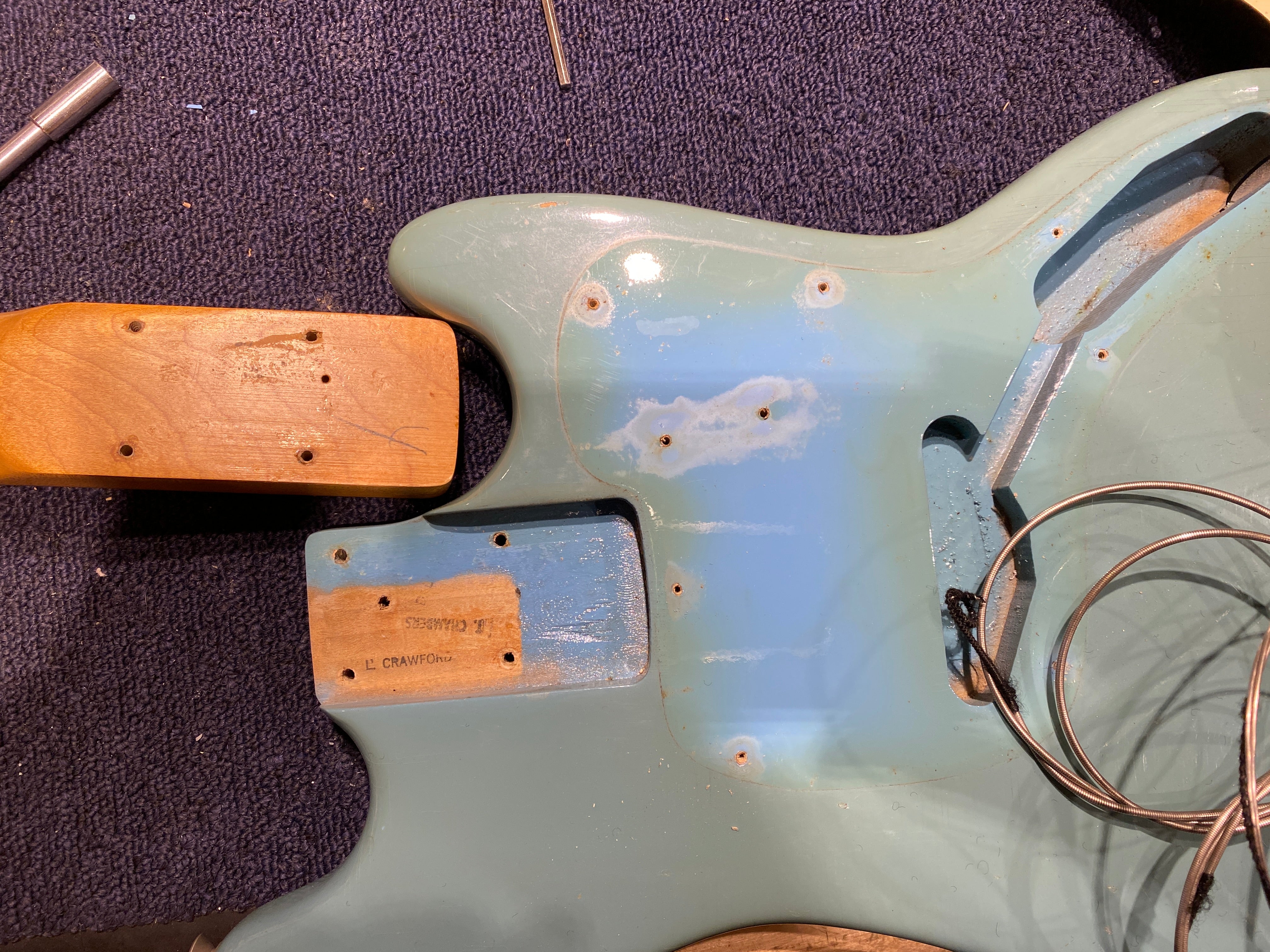 Fender Music Master Bass Blue 1971 Bass Guitars / 4-String