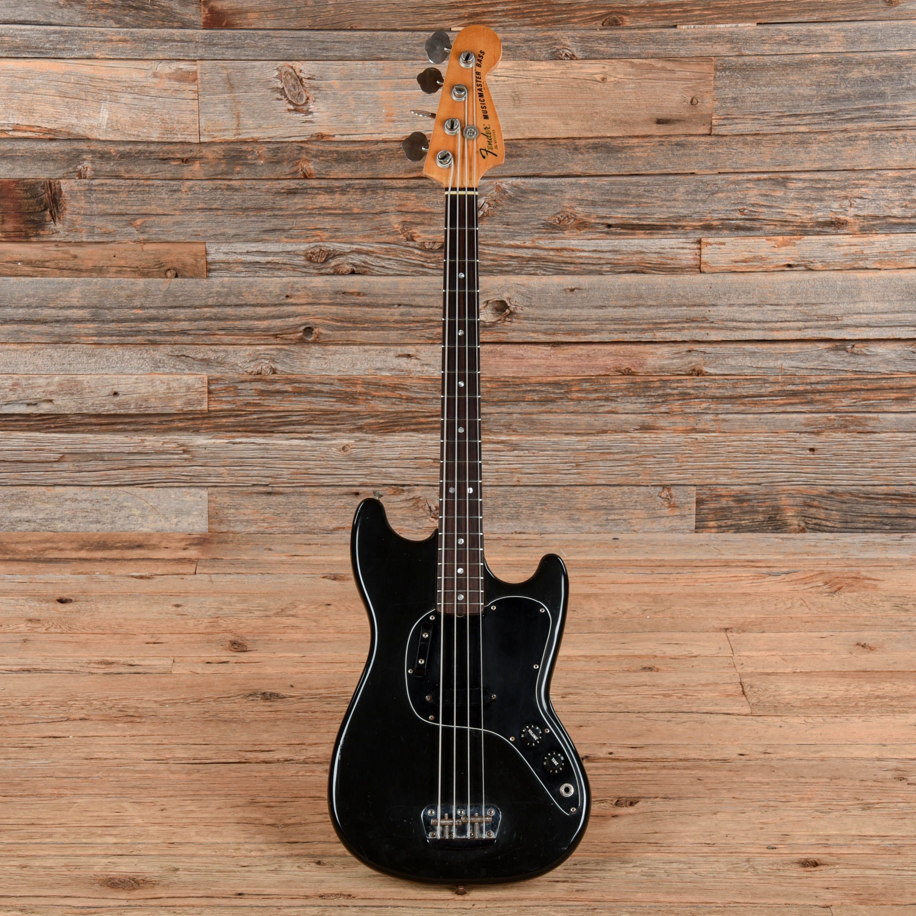 Fender Musicmaster Bass Black 1978 Bass Guitars / 4-String