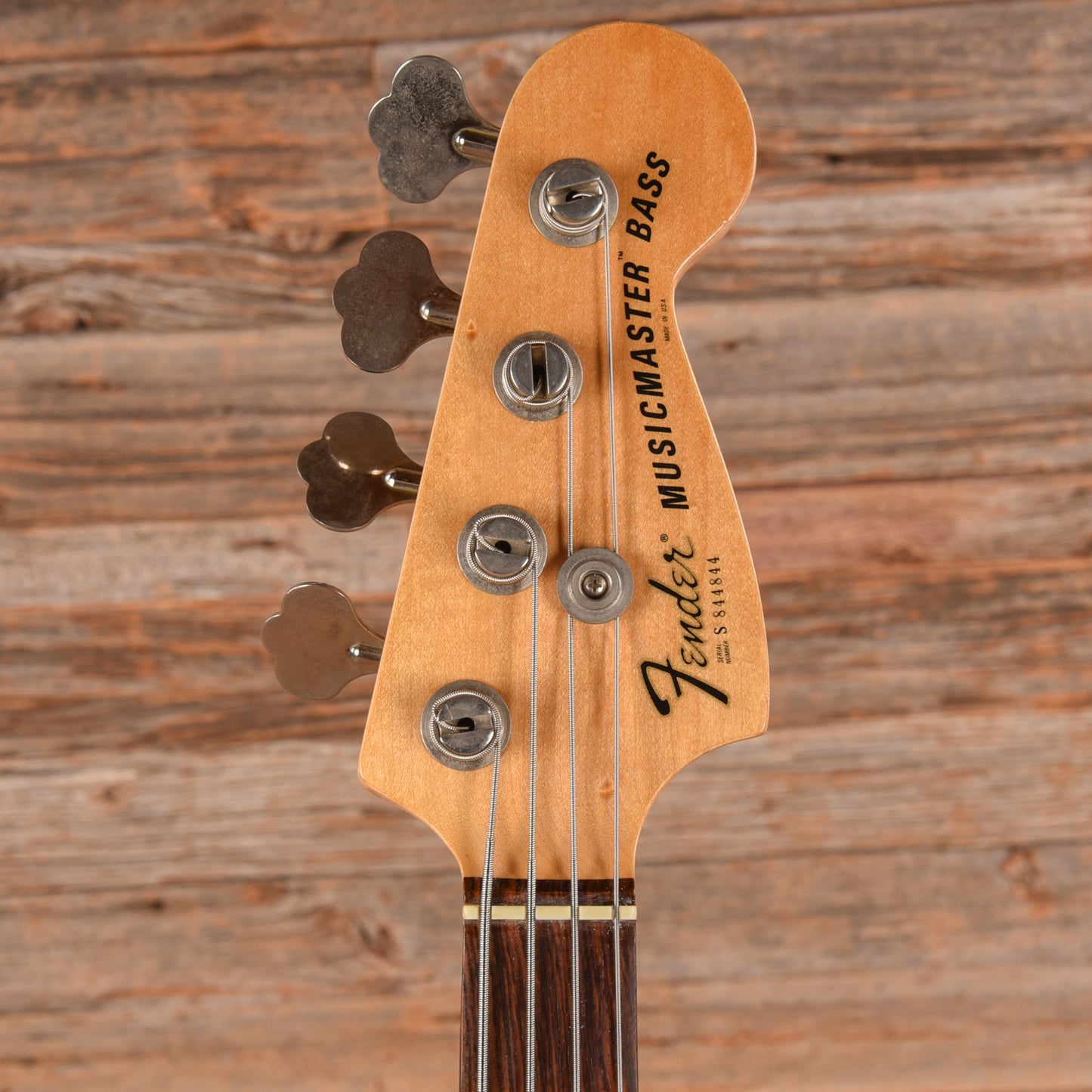 Fender Musicmaster Bass Black 1982 Bass Guitars / 4-String