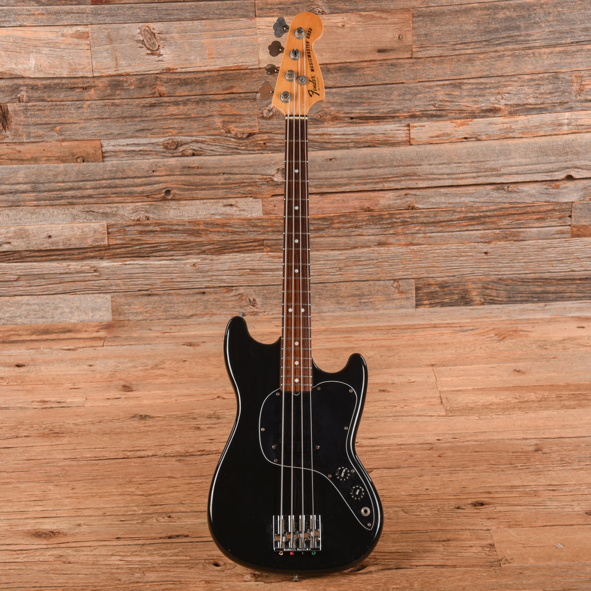 Fender Musicmaster Bass Black 1982 – Chicago Music Exchange