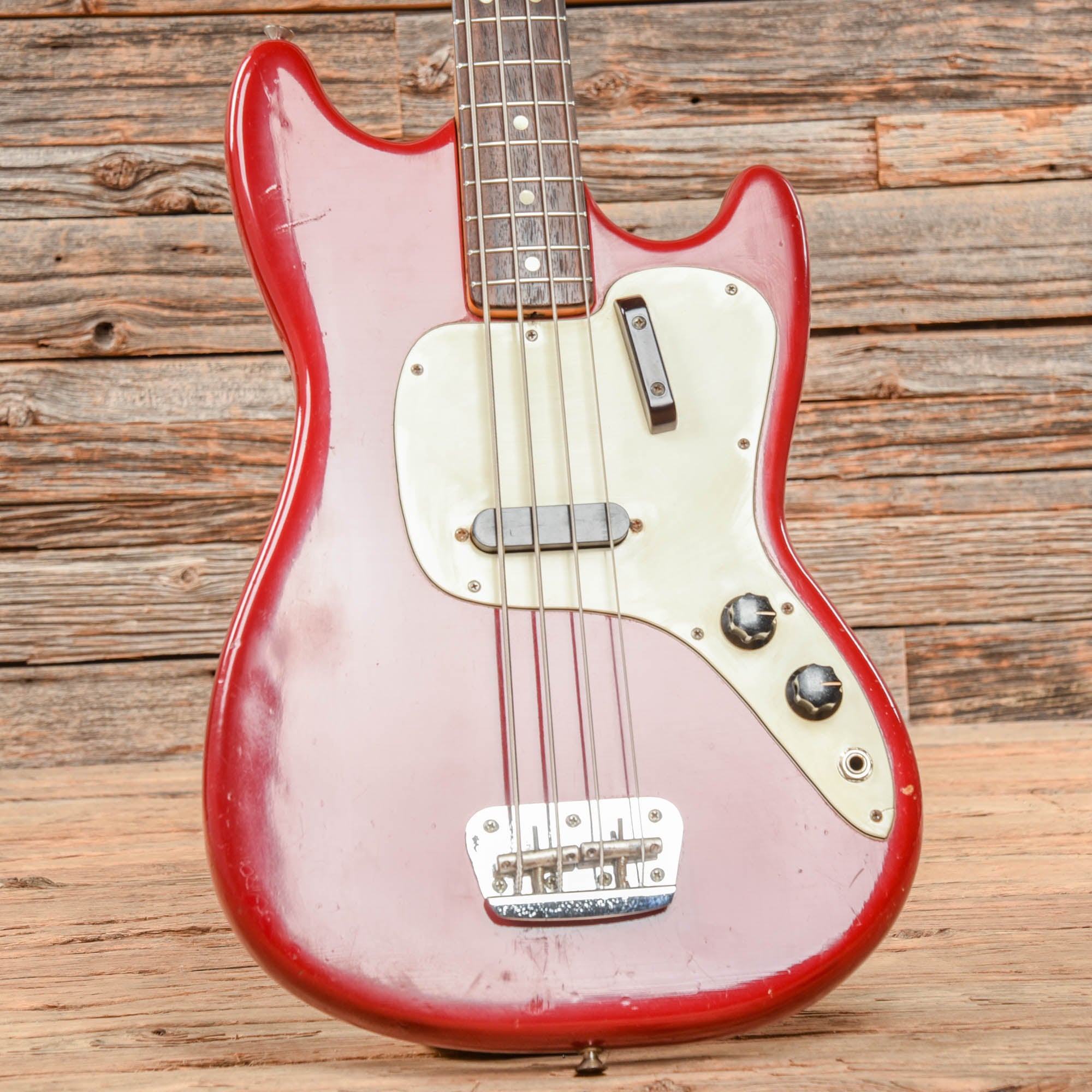 Fender Musicmaster Bass Dakota Red 1971 – Chicago Music Exchange