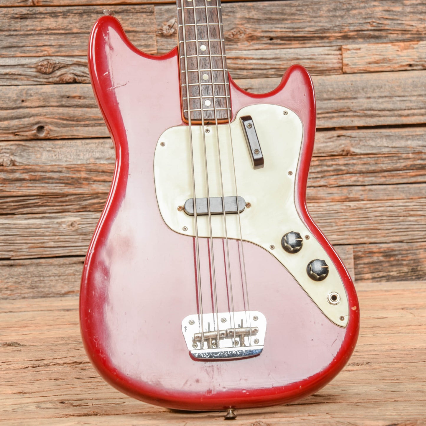Fender Musicmaster Bass Dakota Red 1971 Bass Guitars / 4-String