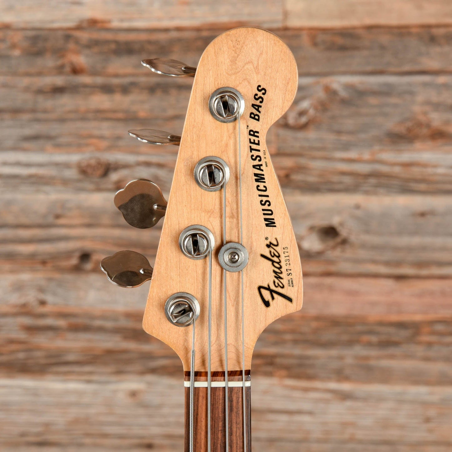 Fender Musicmaster Bass Olympic White 1978 Bass Guitars / 4-String