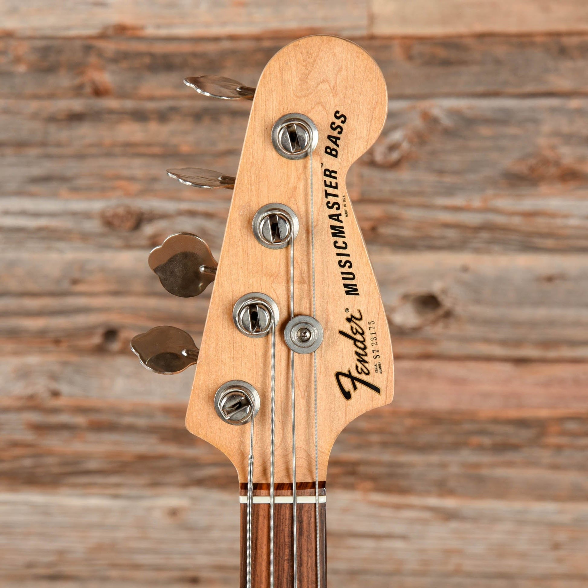 Fender Musicmaster Bass Olympic White 1978 Bass Guitars / 4-String