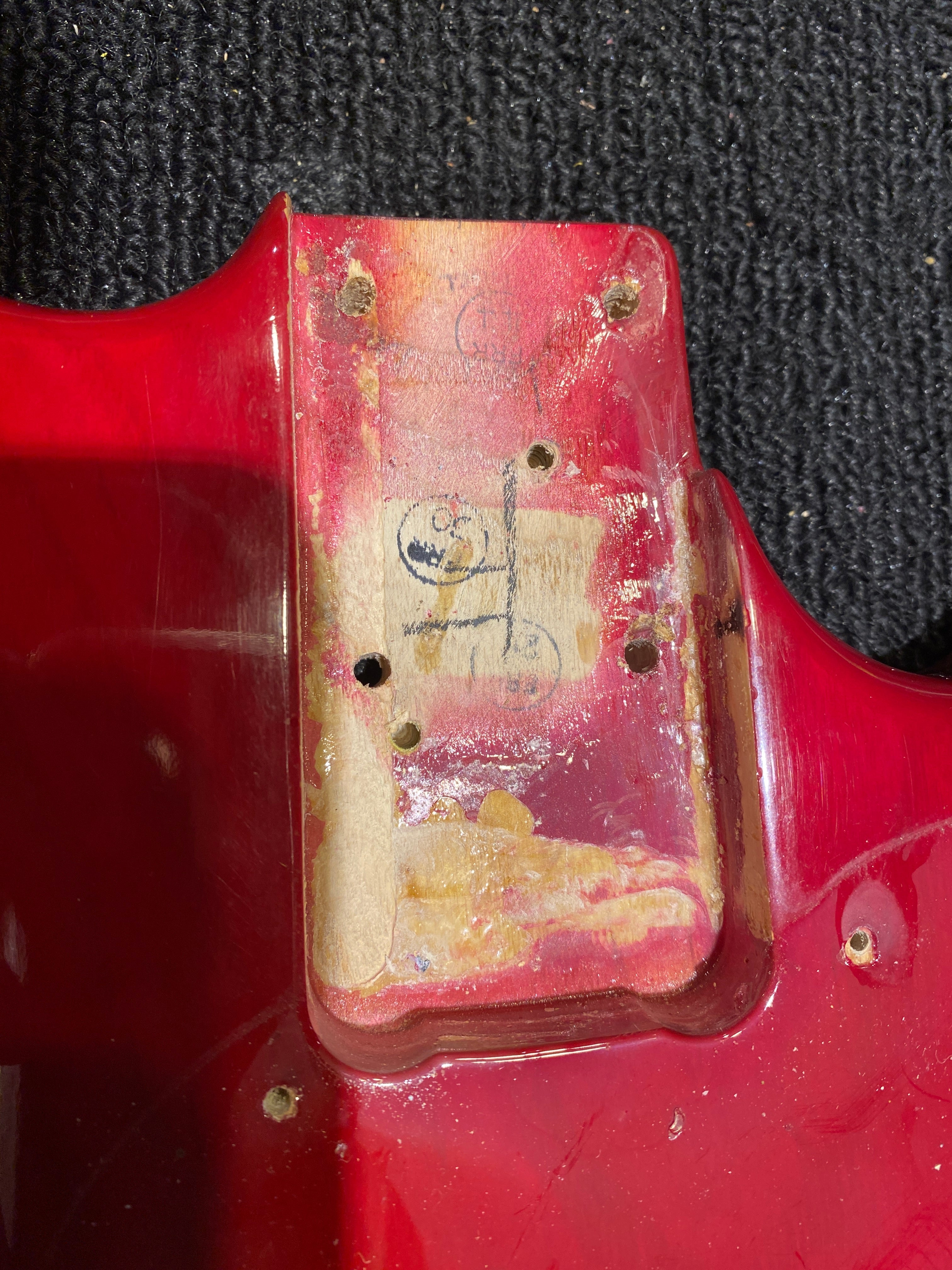 Fender Musicmaster Bass Red 1978 Bass Guitars / 4-String