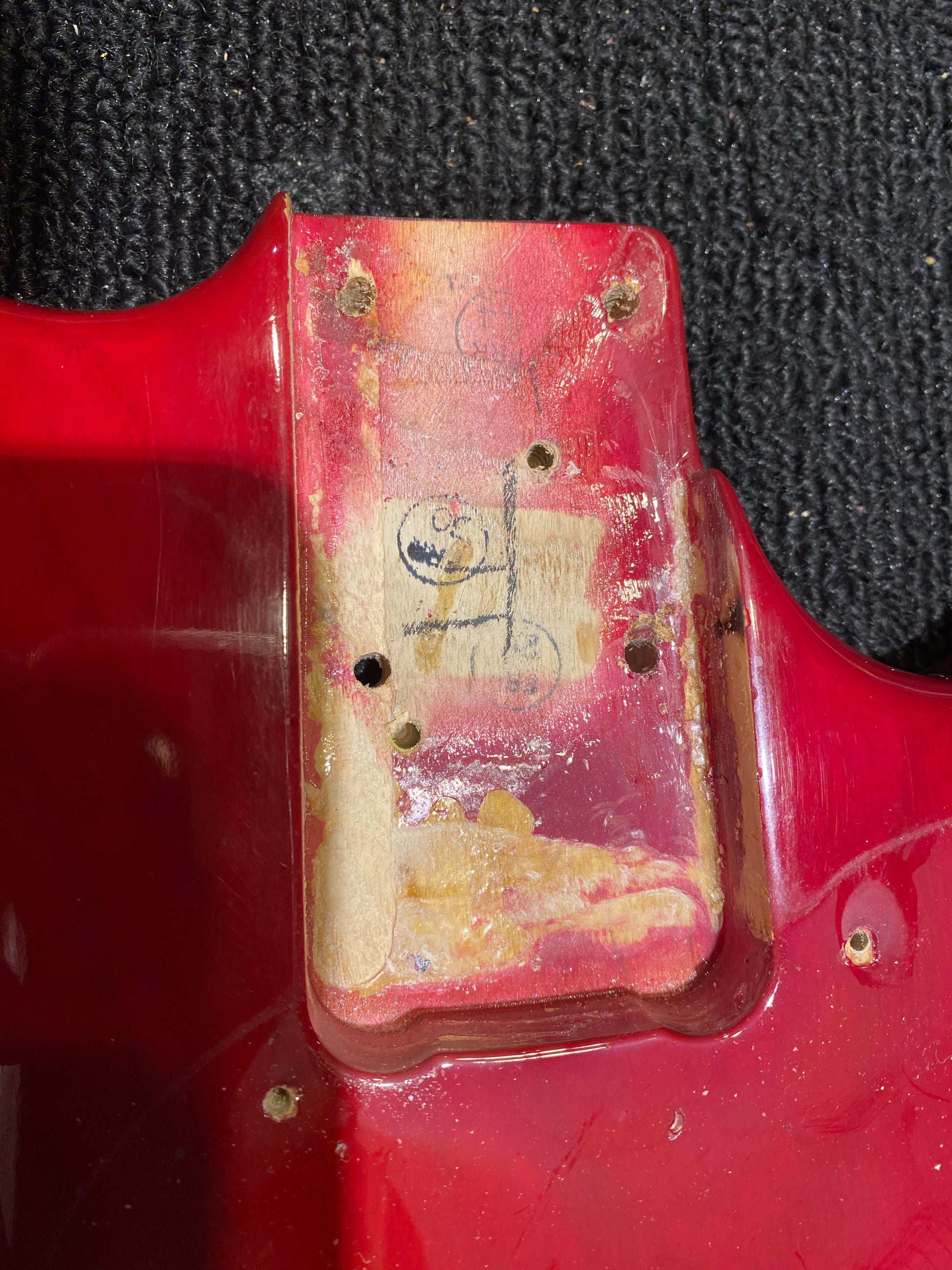 Fender Musicmaster Bass Red 1978 Bass Guitars / 4-String