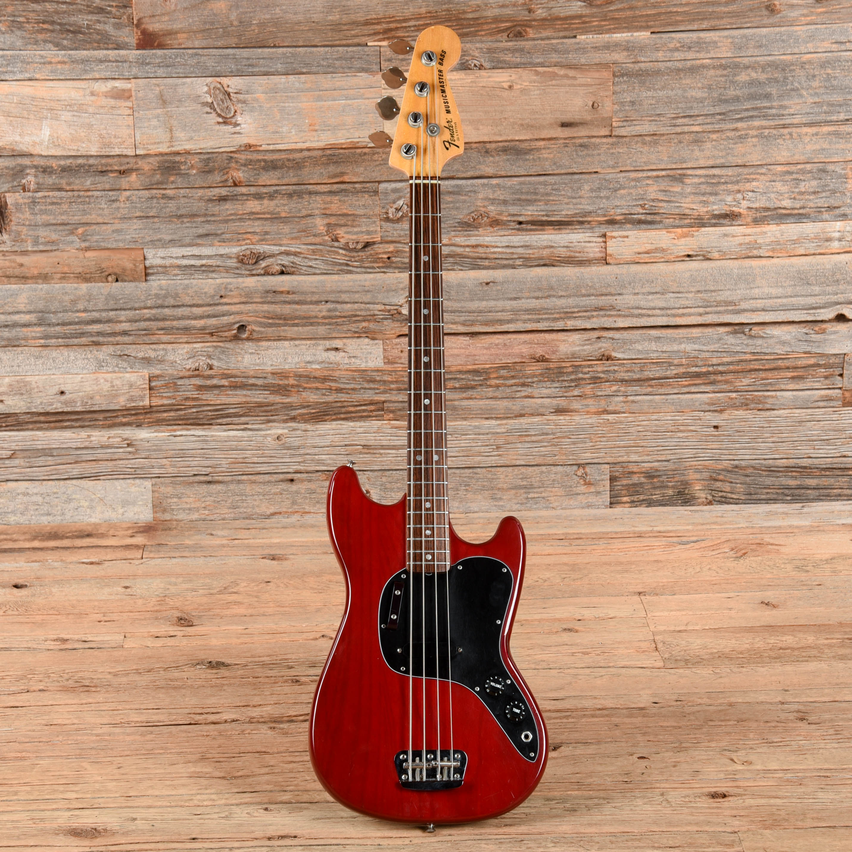 Fender Musicmaster Bass Red 1978 Bass Guitars / 4-String