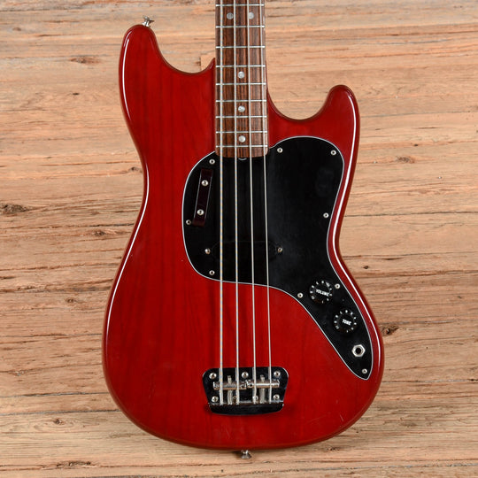 Fender Musicmaster Bass Red 1978 Bass Guitars / 4-String