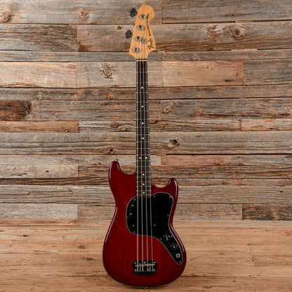 Fender Musicmaster Bass Translucent Red 1981 Bass Guitars / 4-String