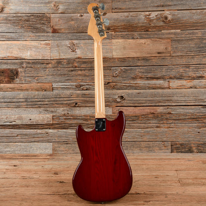 Fender Musicmaster Bass Translucent Red 1981 Bass Guitars / 4-String