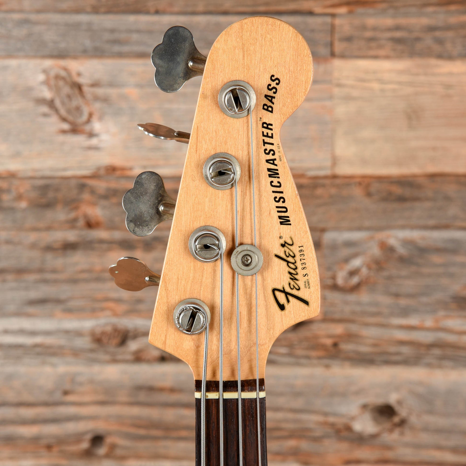 Fender Musicmaster Bass Translucent Red 1981 Bass Guitars / 4-String
