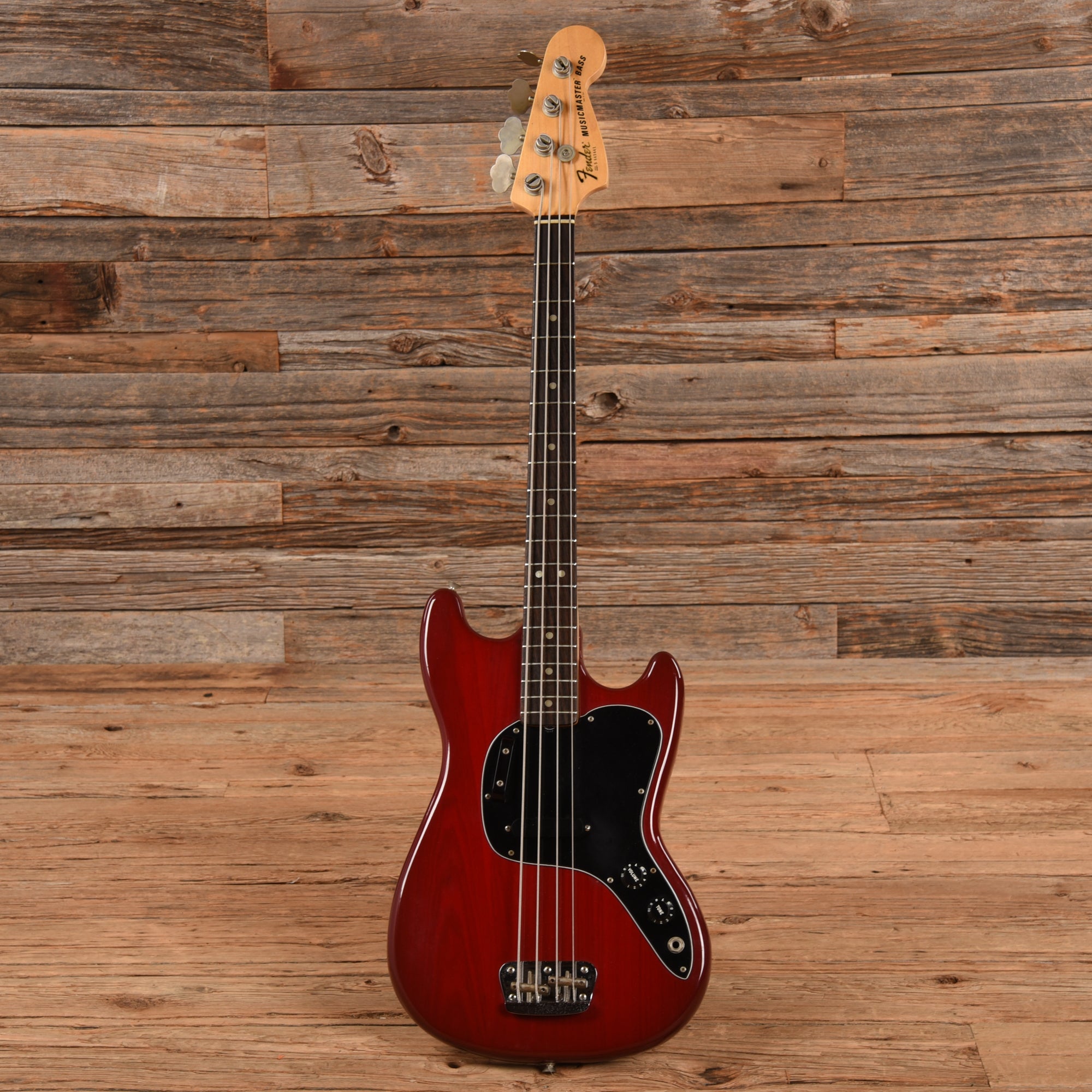 Fender Musicmaster Bass Wine Red 1981 Bass Guitars / 4-String