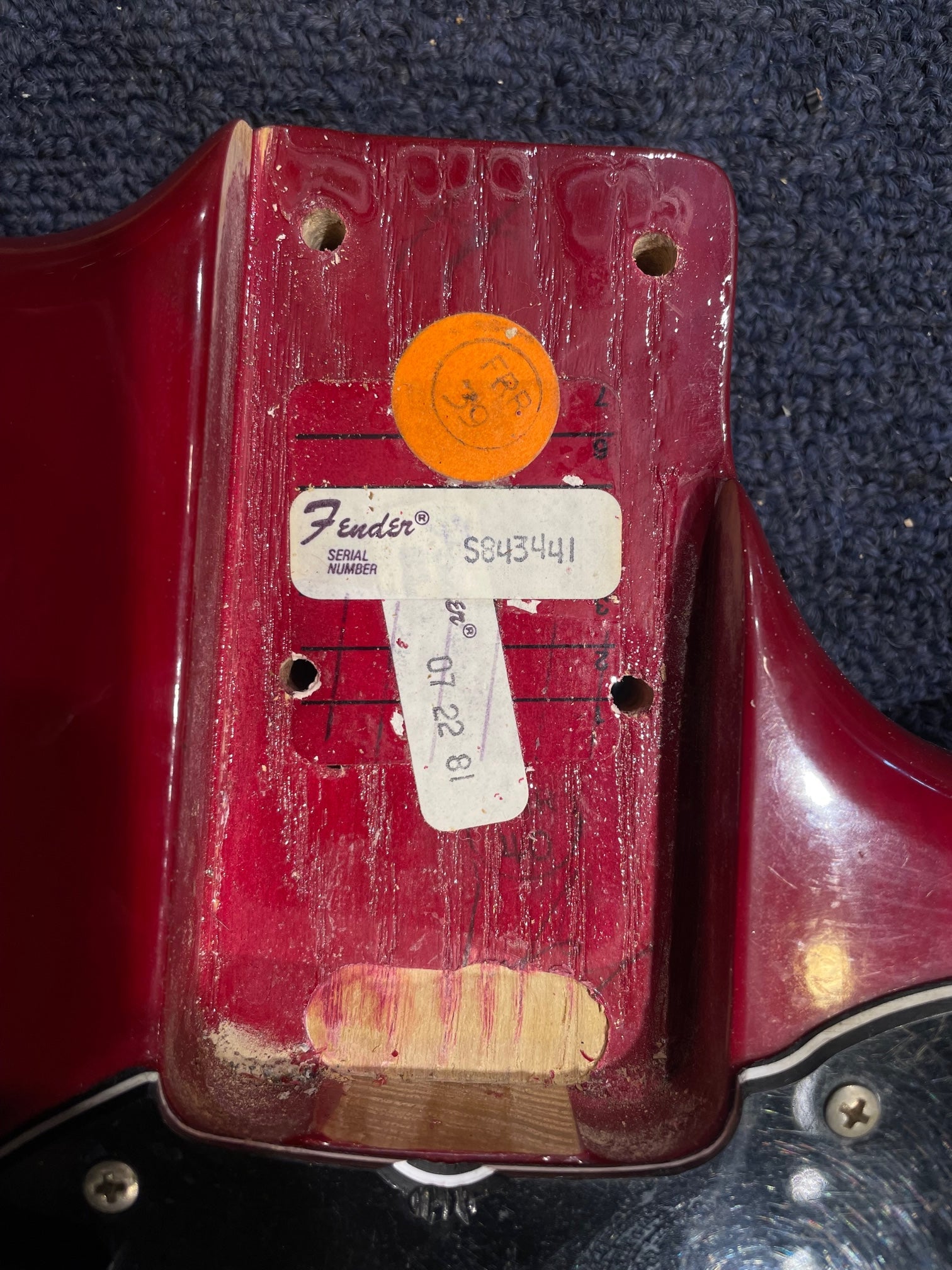 Fender Musicmaster Bass Wine Red 1981 Bass Guitars / 4-String