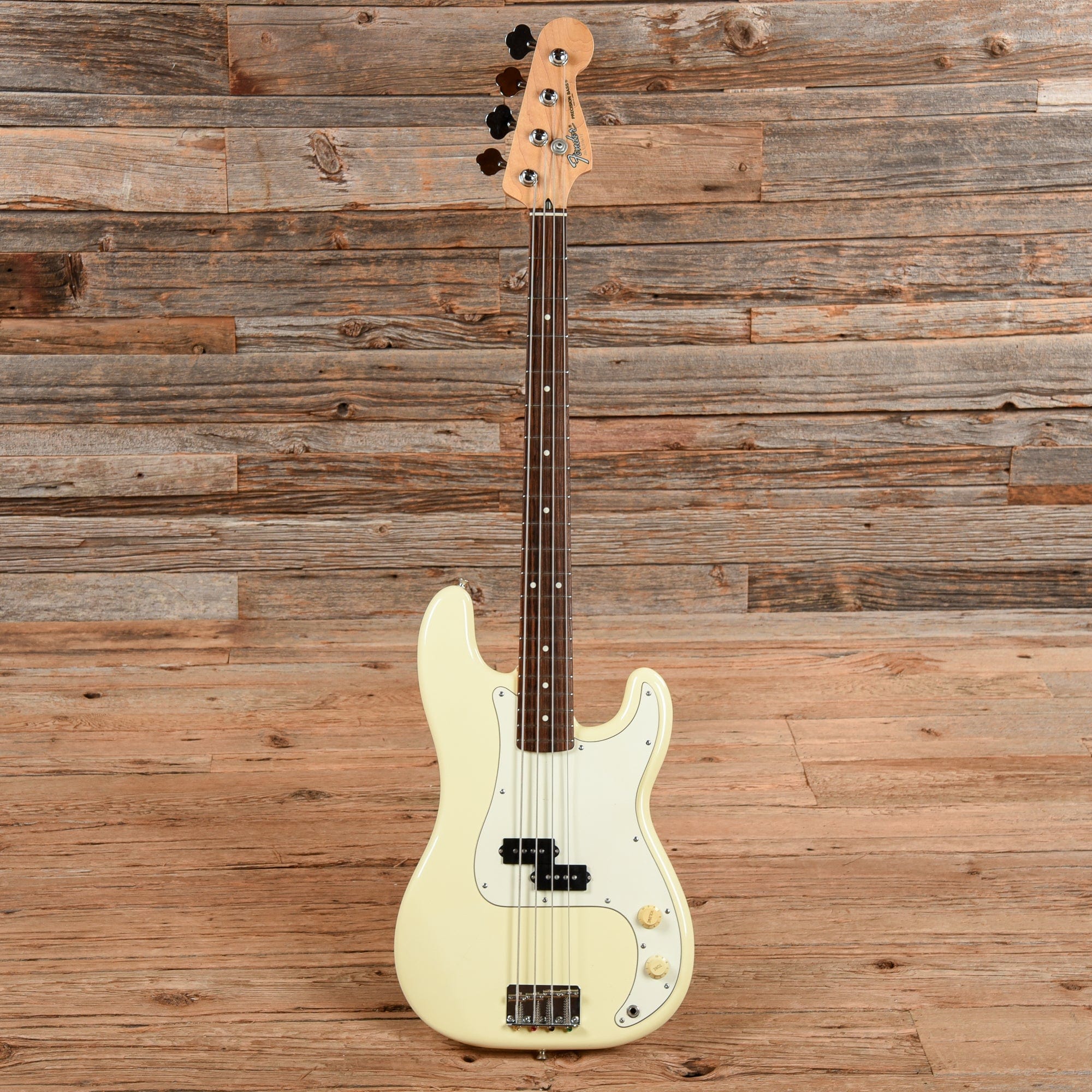 Fender PB Standard Precision Bass White 1996 Chicago Music Exchange
