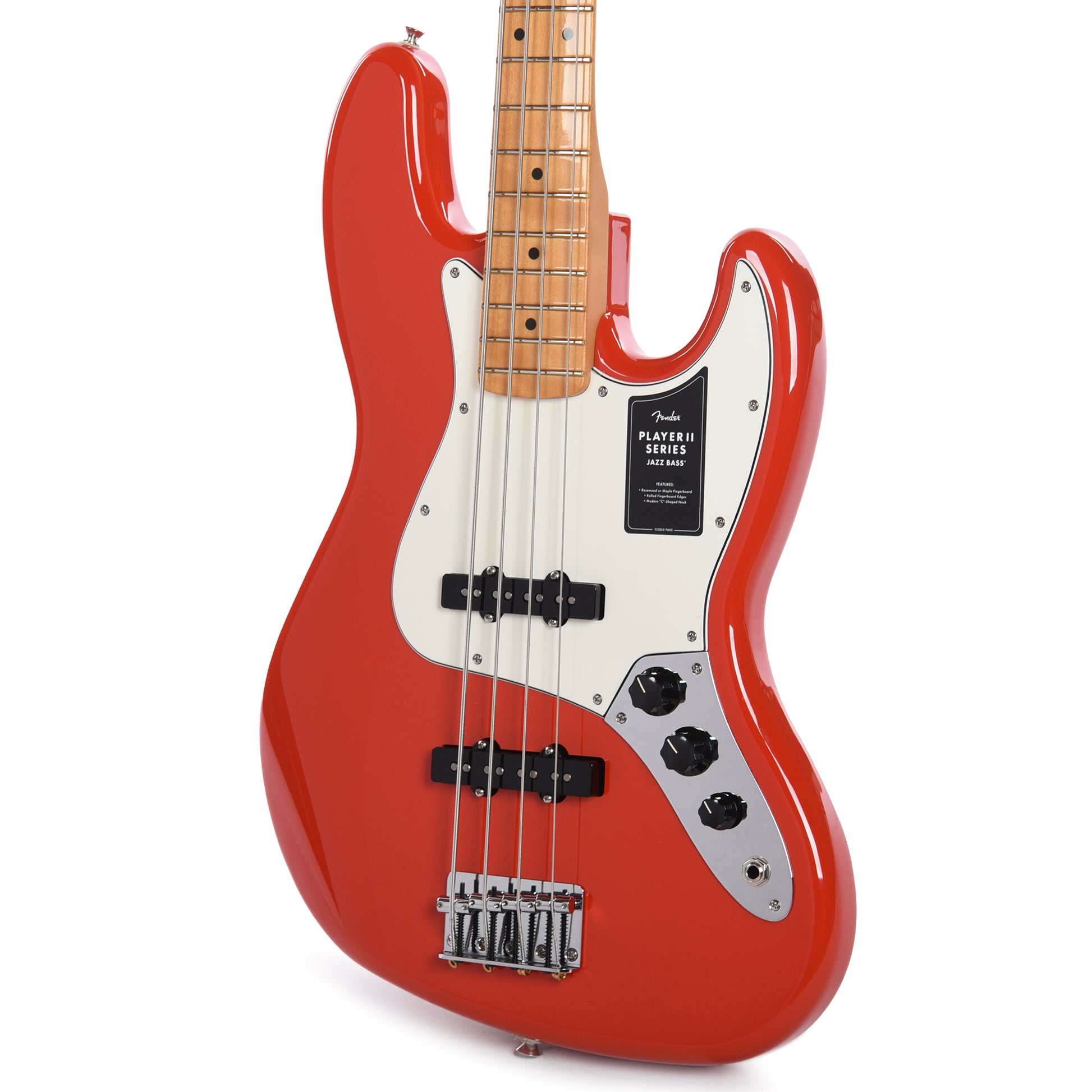 Fender Player II Jazz Bass Coral Red Bass Guitars / 4-String