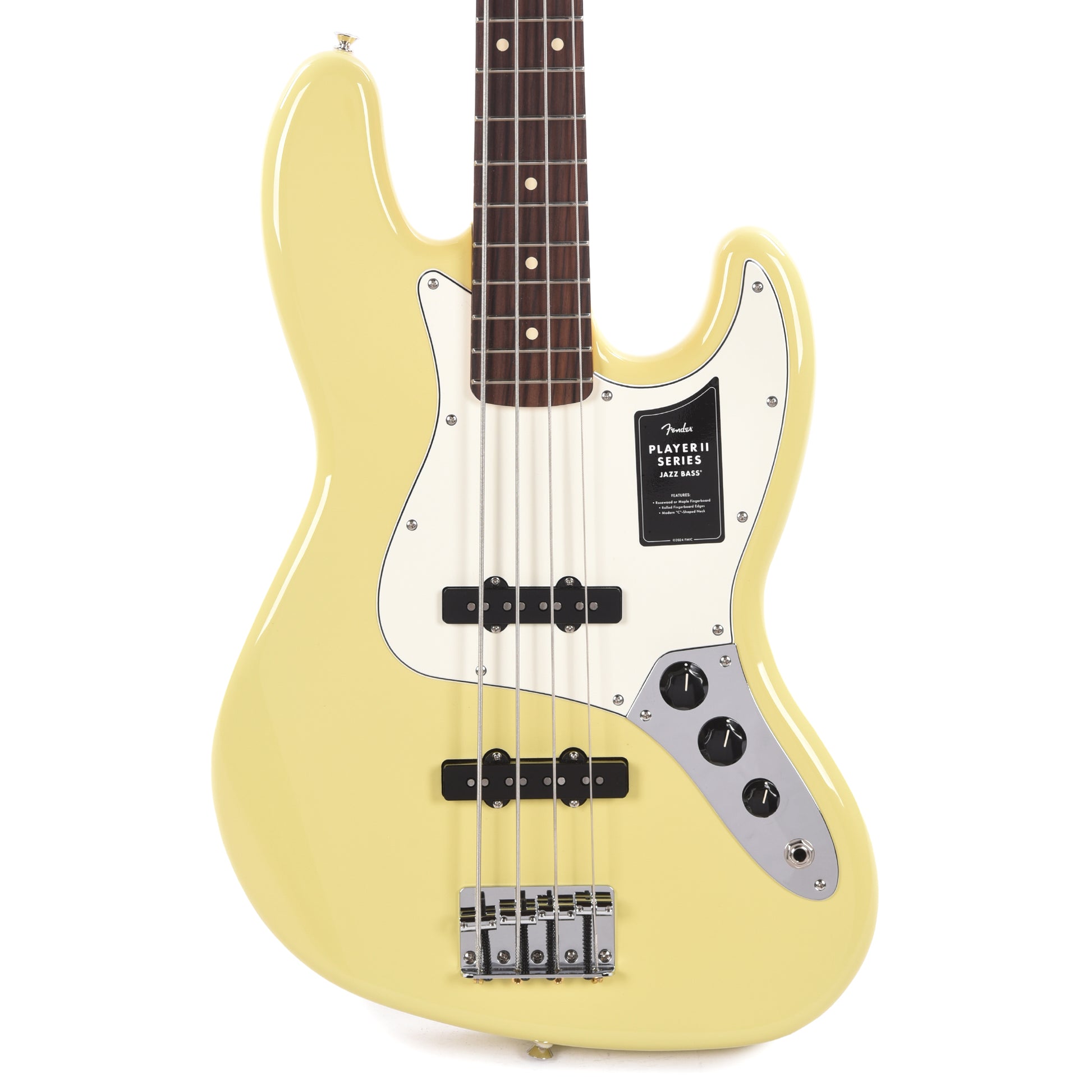 Fender Player II Jazz Bass Hialeah Yellow Bass Guitars / 4-String