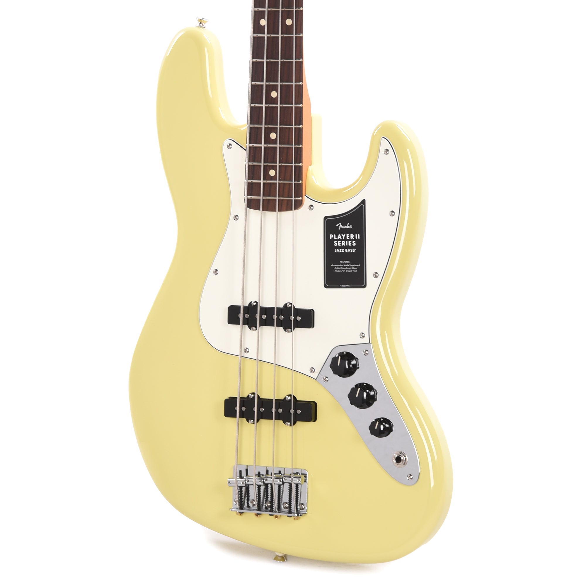 Fender Player II Jazz Bass Hialeah Yellow Bass Guitars / 4-String