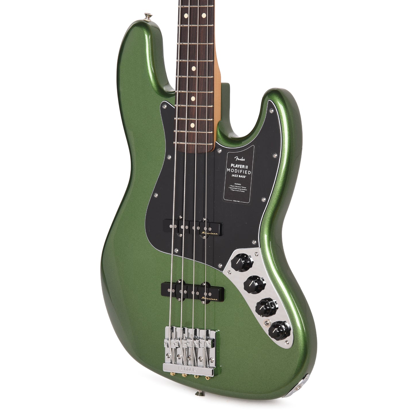 Fender Player II Modified Active Jazz Bass Harvest Green Metallic Bass Guitars / 4-String