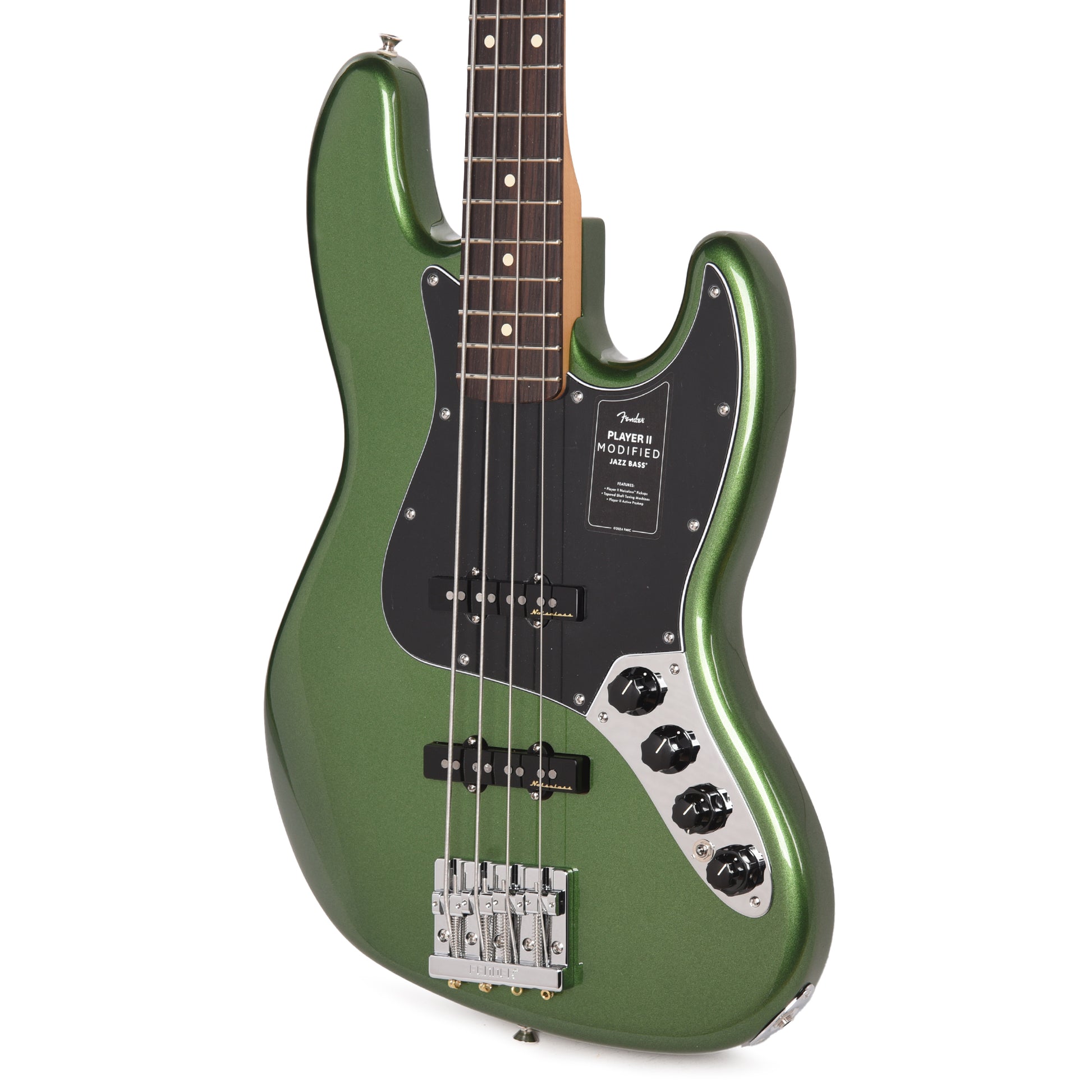 Fender Player II Modified Active Jazz Bass Harvest Green Metallic Bass Guitars / 4-String