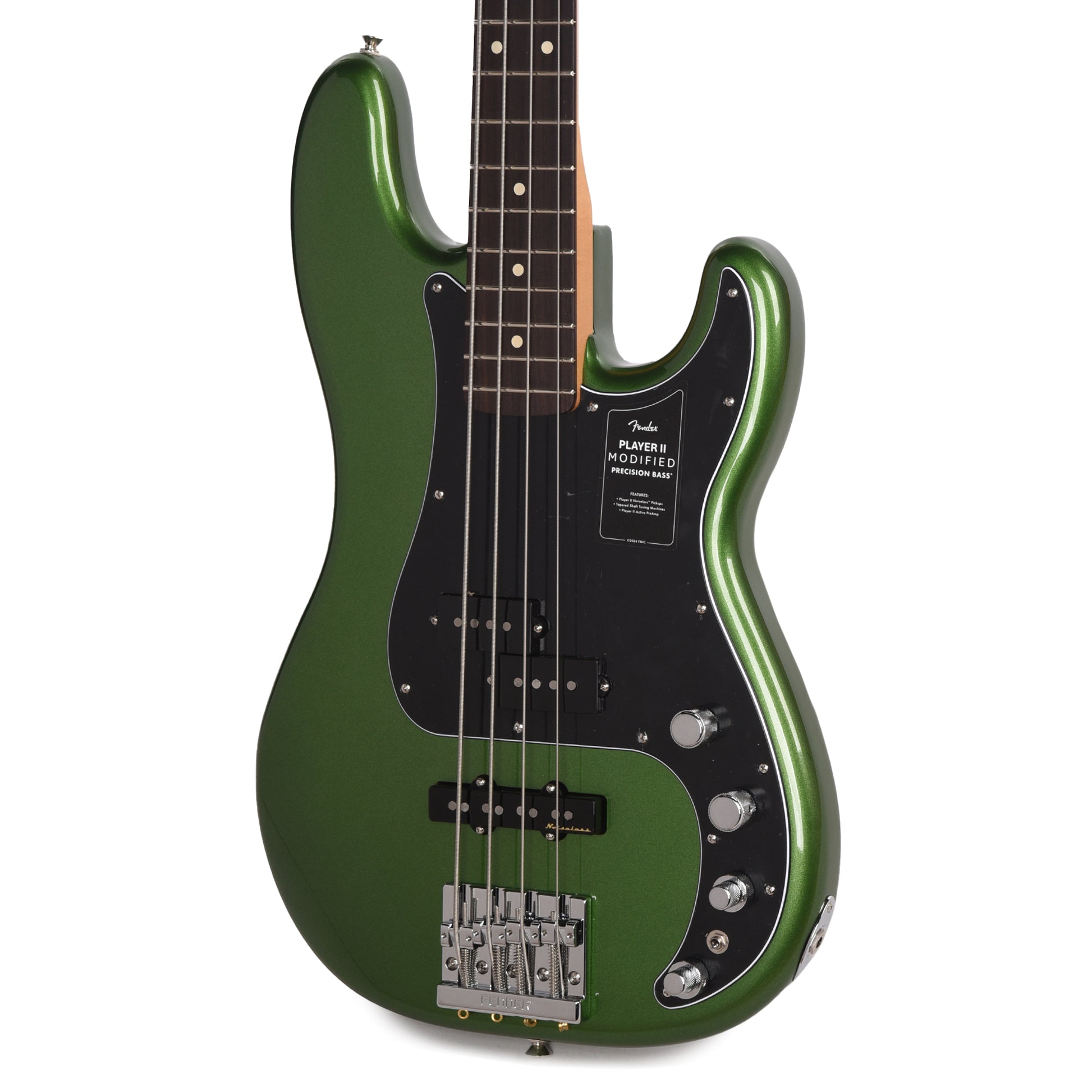 Fender Player II Modified Active Precision Bass Harvest Green Metallic Bass Guitars / 4-String