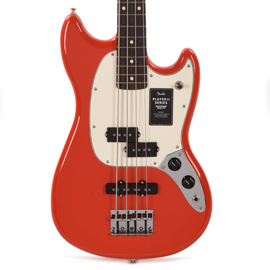 Fender Player II Mustang Bass PJ Coral Red Bass Guitars / 4-String