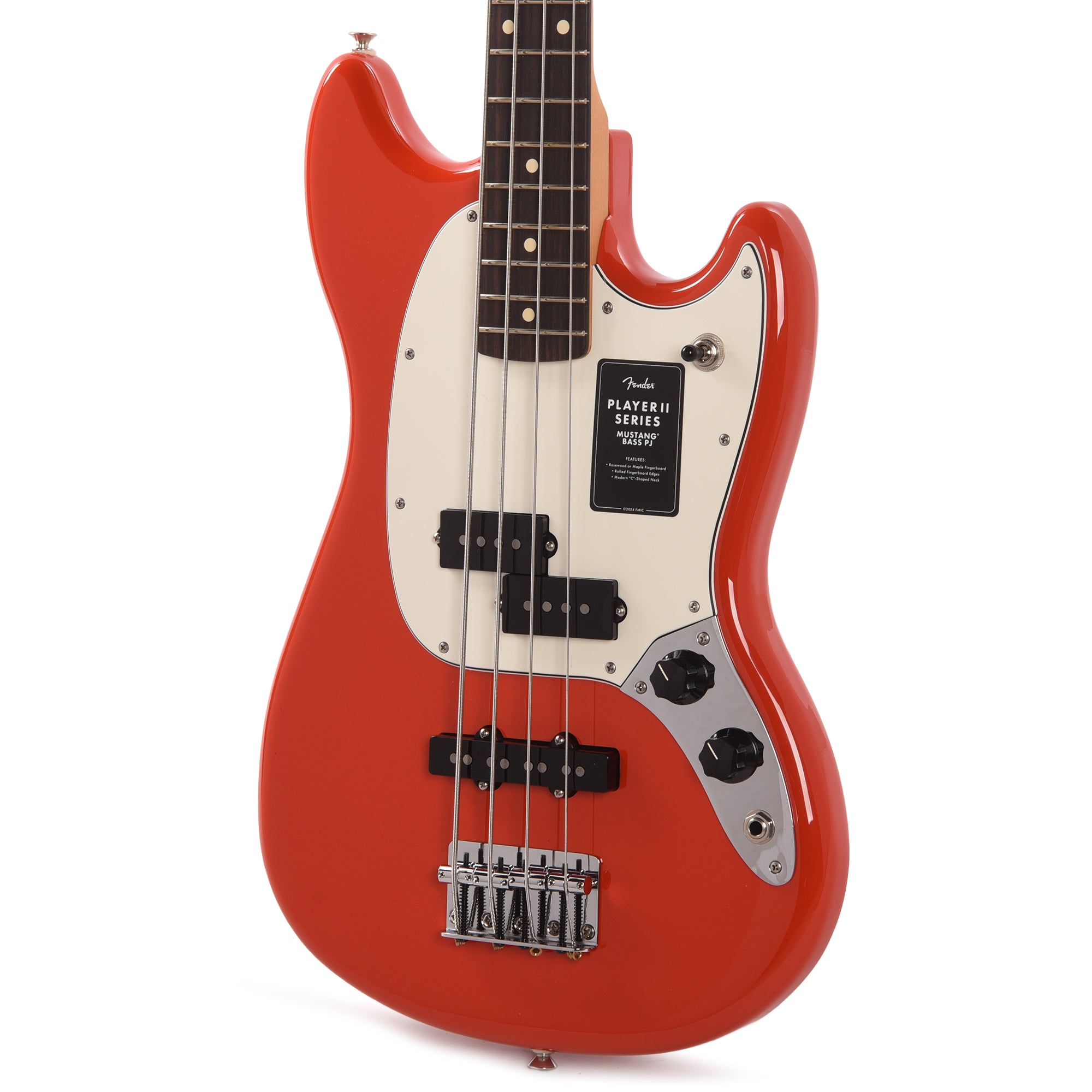 Fender Player II Mustang Bass PJ Coral Red – Chicago Music Exchange