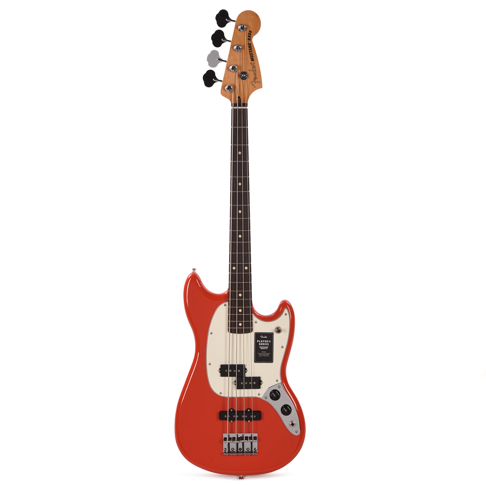 Fender Player II Mustang Bass PJ Coral Red Bass Guitars / 4-String