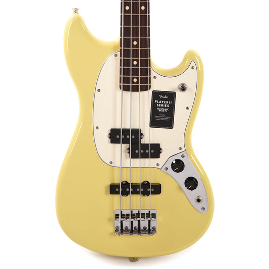 Fender Player II Mustang Bass PJ Hialeah Yellow Bass Guitars / 4-String