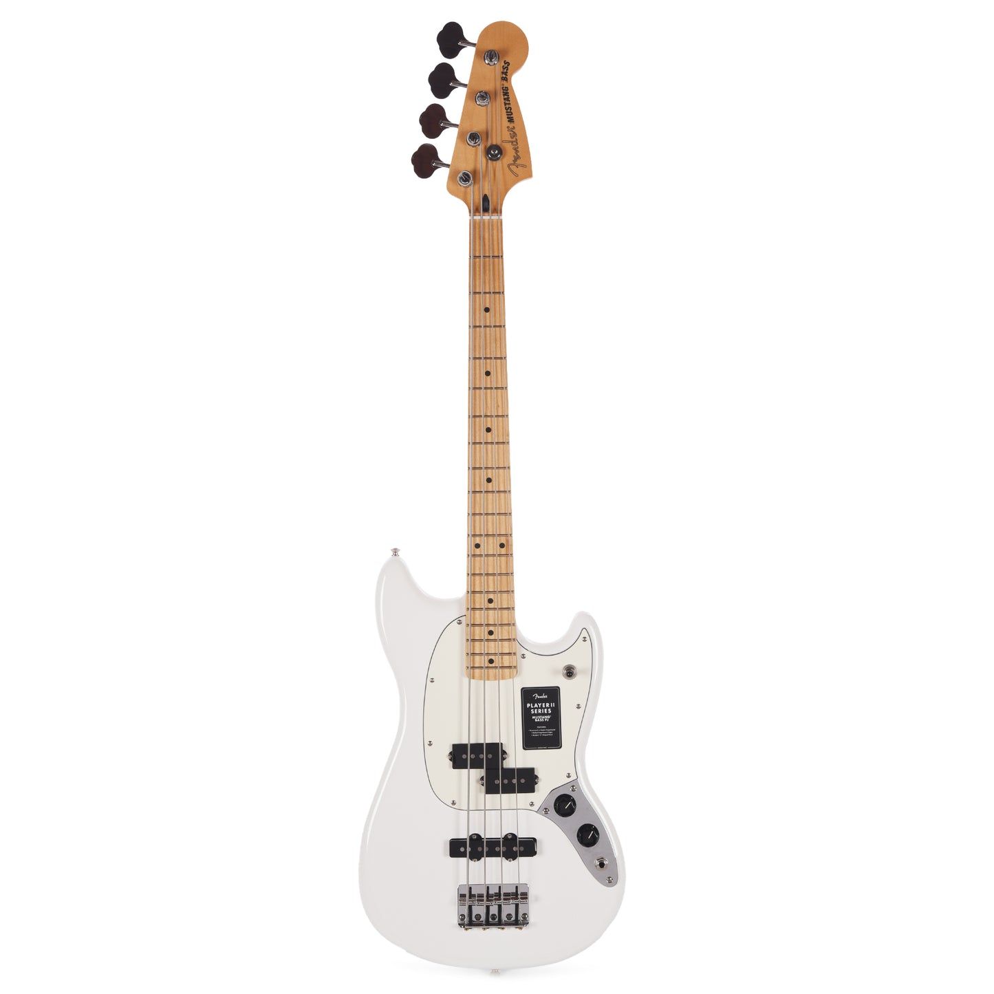 Fender Player II Mustang Bass PJ Polar White Bass Guitars / 4-String
