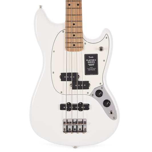 Fender Player II Mustang Bass PJ Polar White Bass Guitars / 4-String