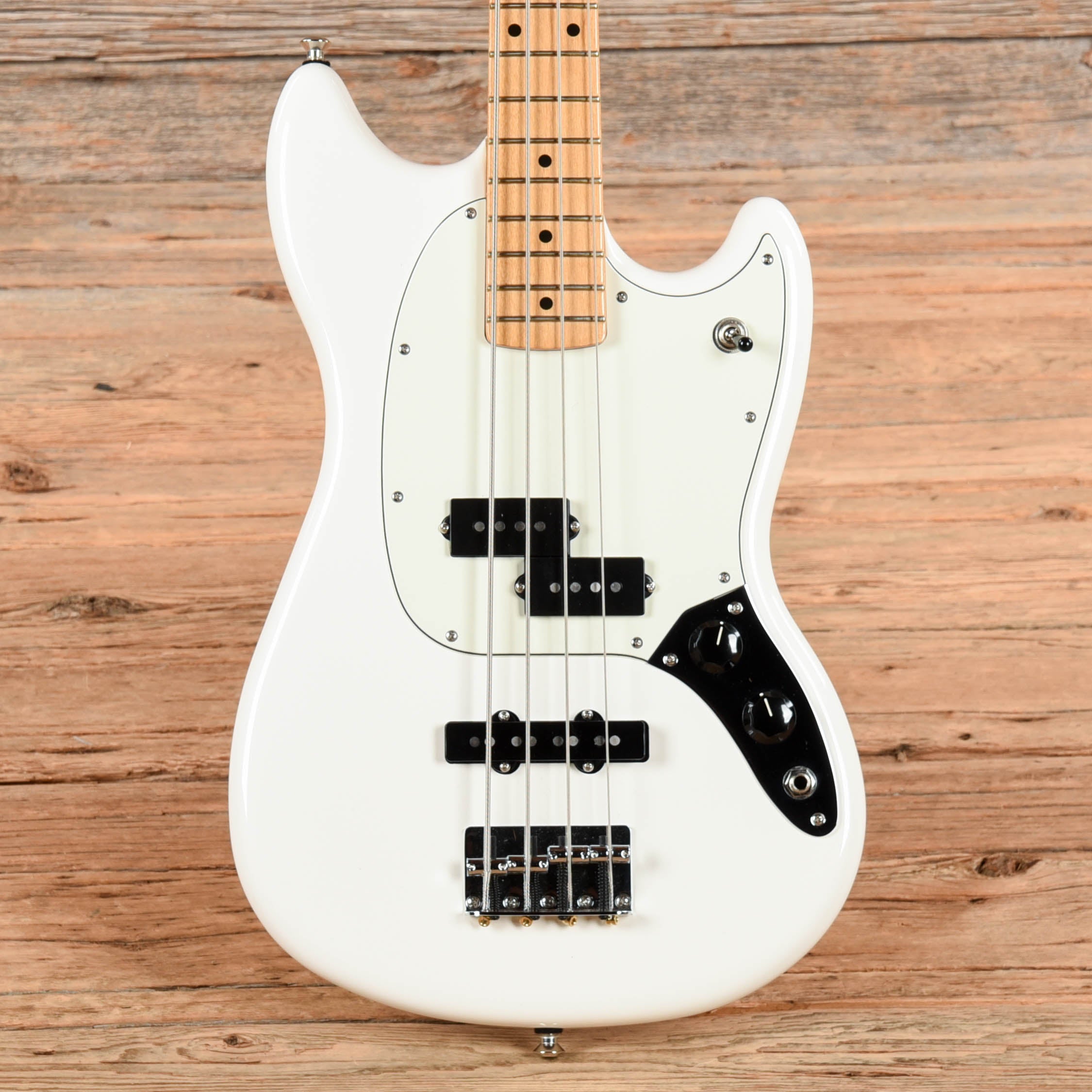 Fender Player II Mustang Bass PJ White 2024 Bass Guitars / 4-String