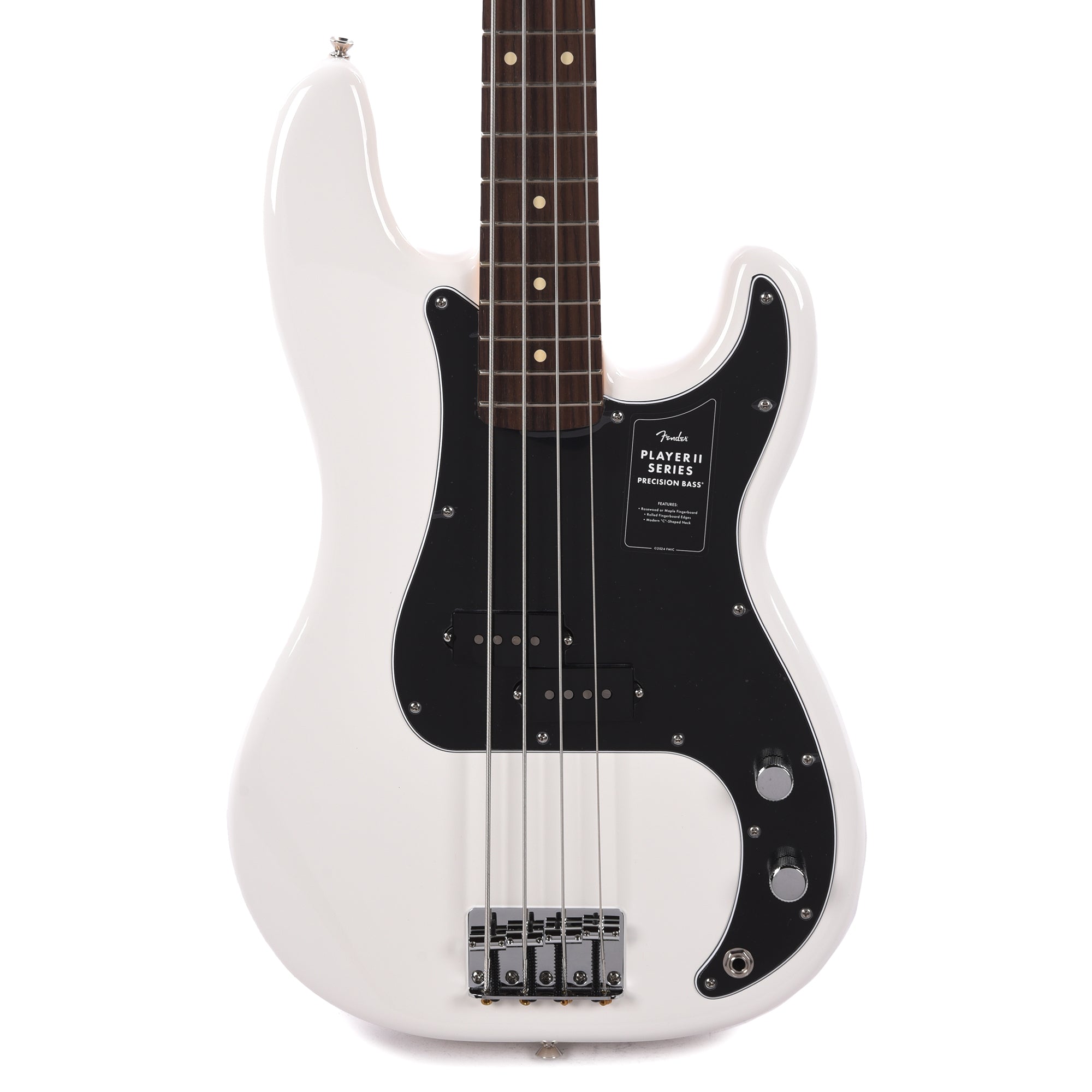 ベース Fender PlayerII PrecisionBass PolarWhite Fender Player II Precision Bass Polar White – Chicago Music Exchange