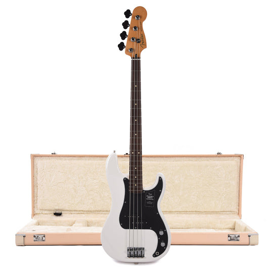 Fender Player II Precision Bass RW Polar White and Shell Pink Hardshell Case Bundle Bass Guitars / 4-String