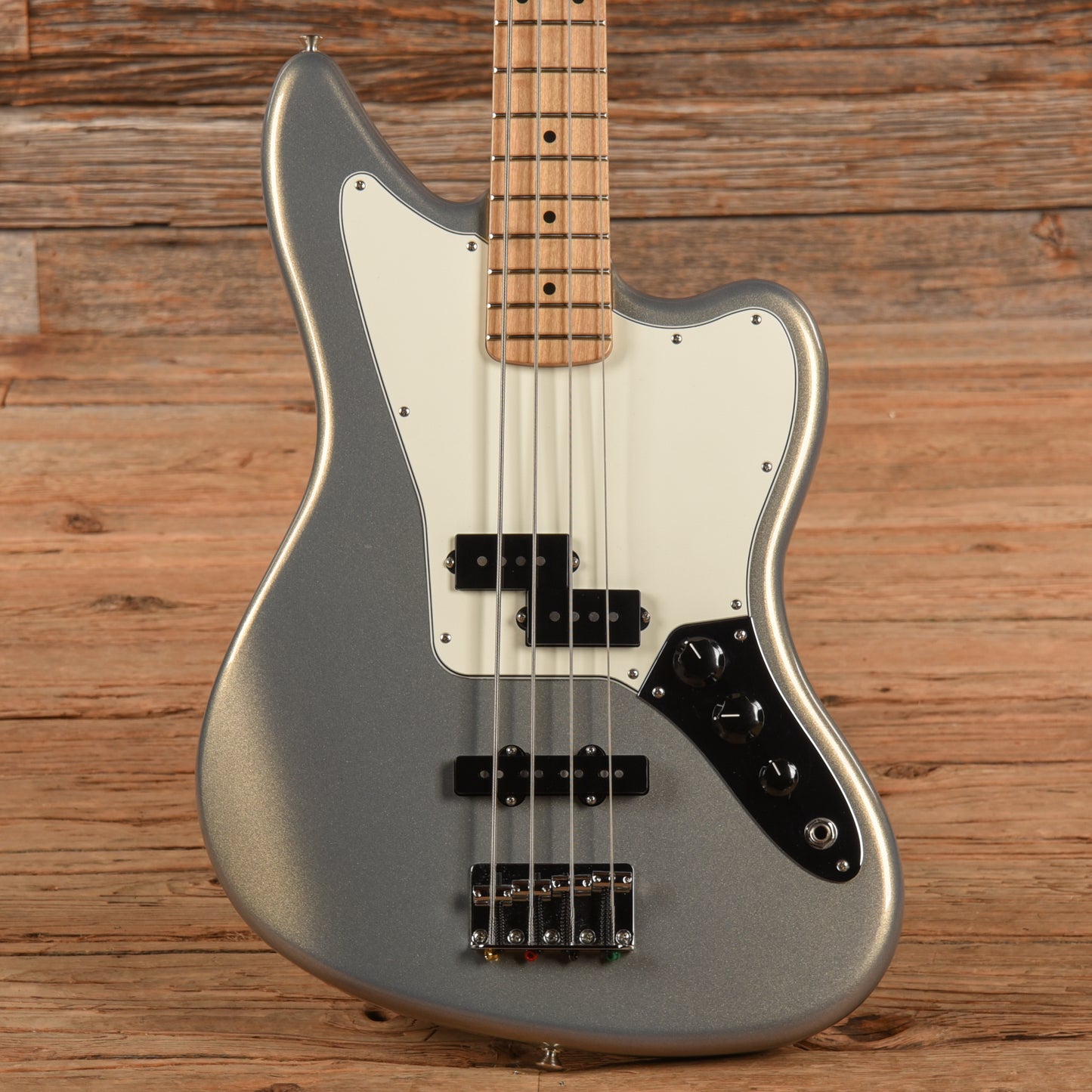 Fender Player Jaguar Bass Silver 2019 Bass Guitars / 4-String