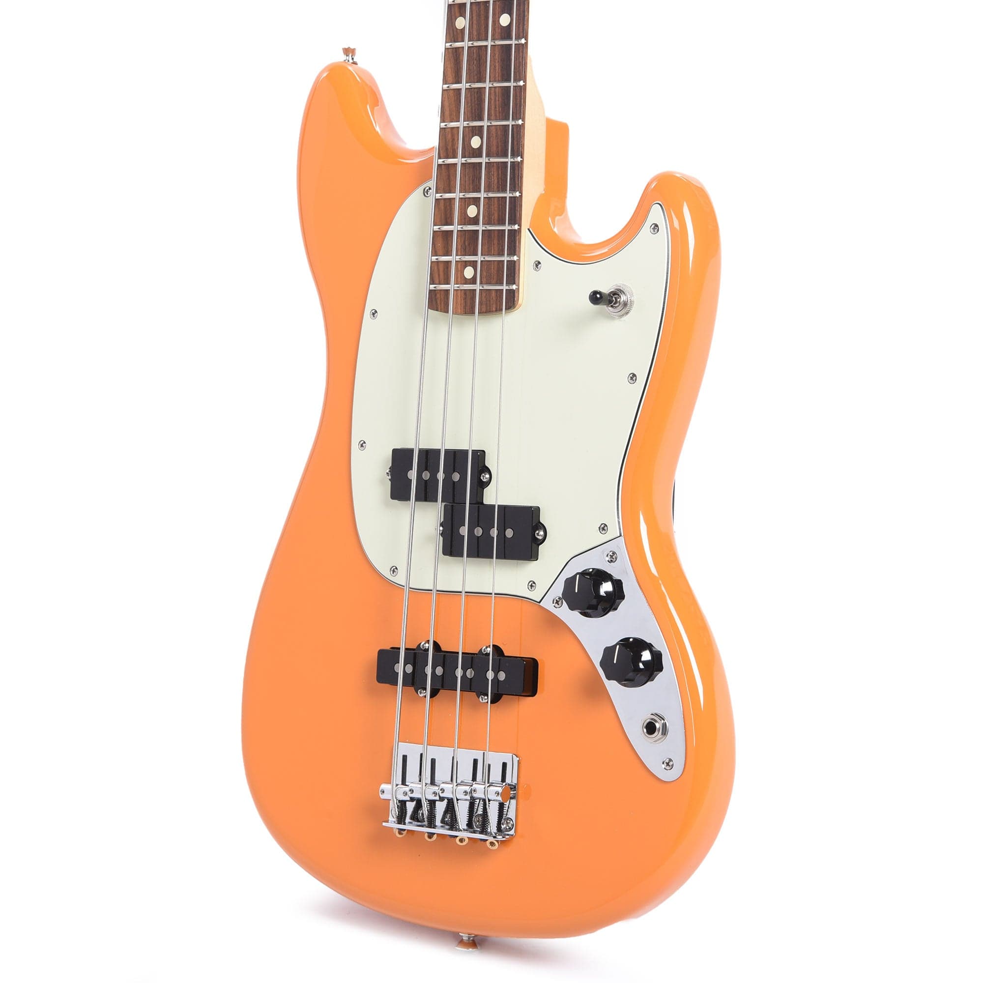 Fender Player Mustang Bass Capri Orange Bass Guitars / 4-String