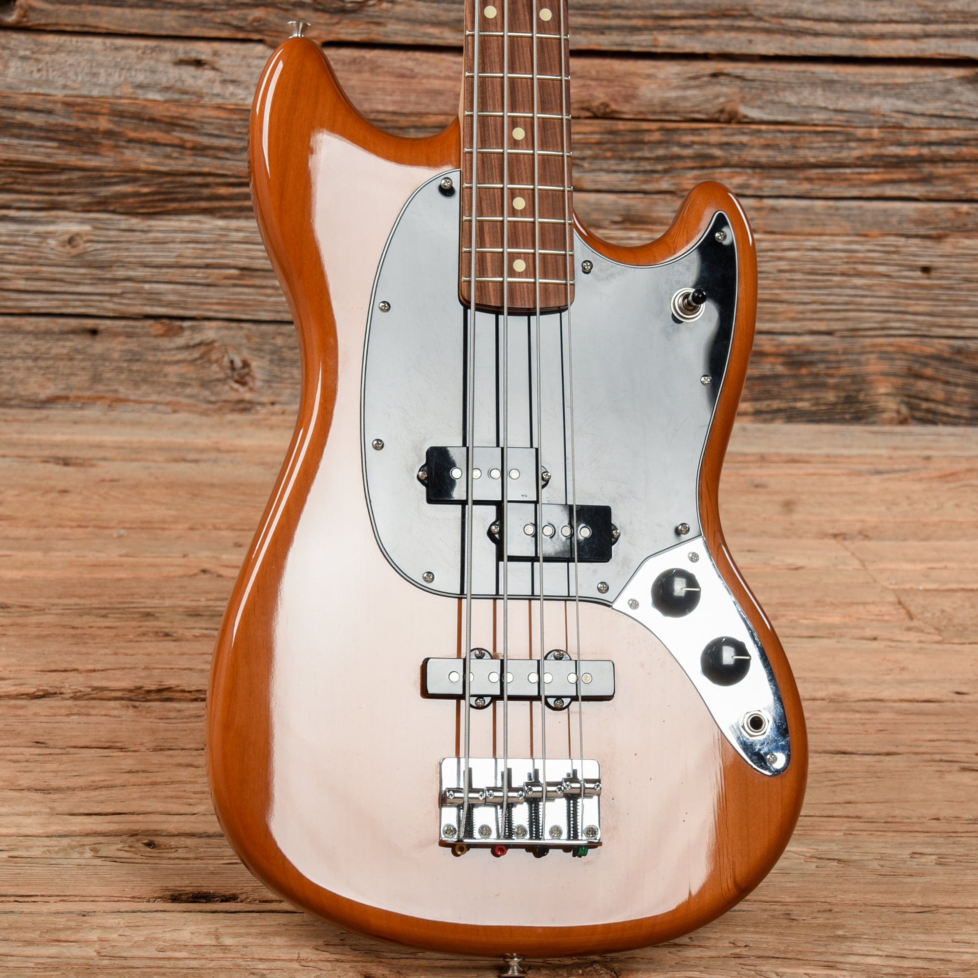 Fender Player Mustang Bass PJ Aged Natural 2017 Bass Guitars / 4-String