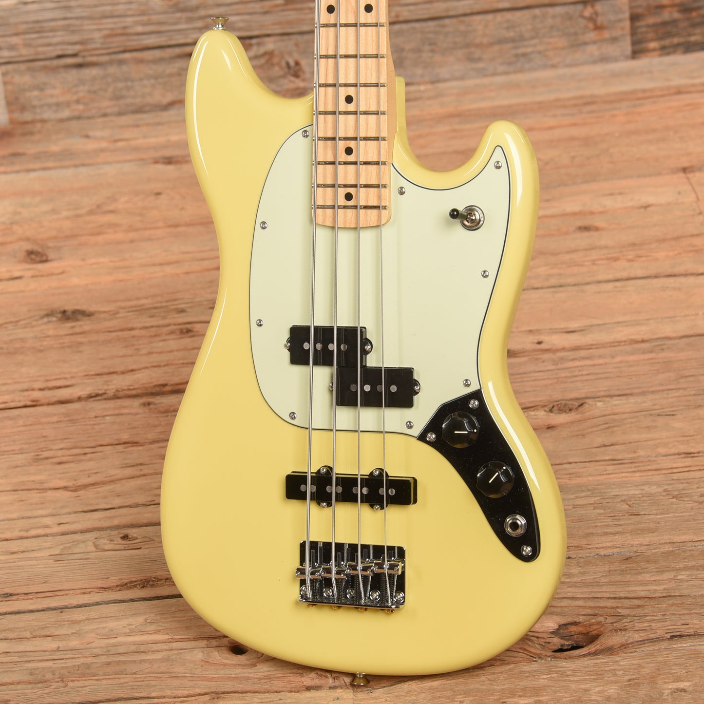 Fender Player Mustang Bass Pj Buttercream 2022 Bass Guitars / 4-String