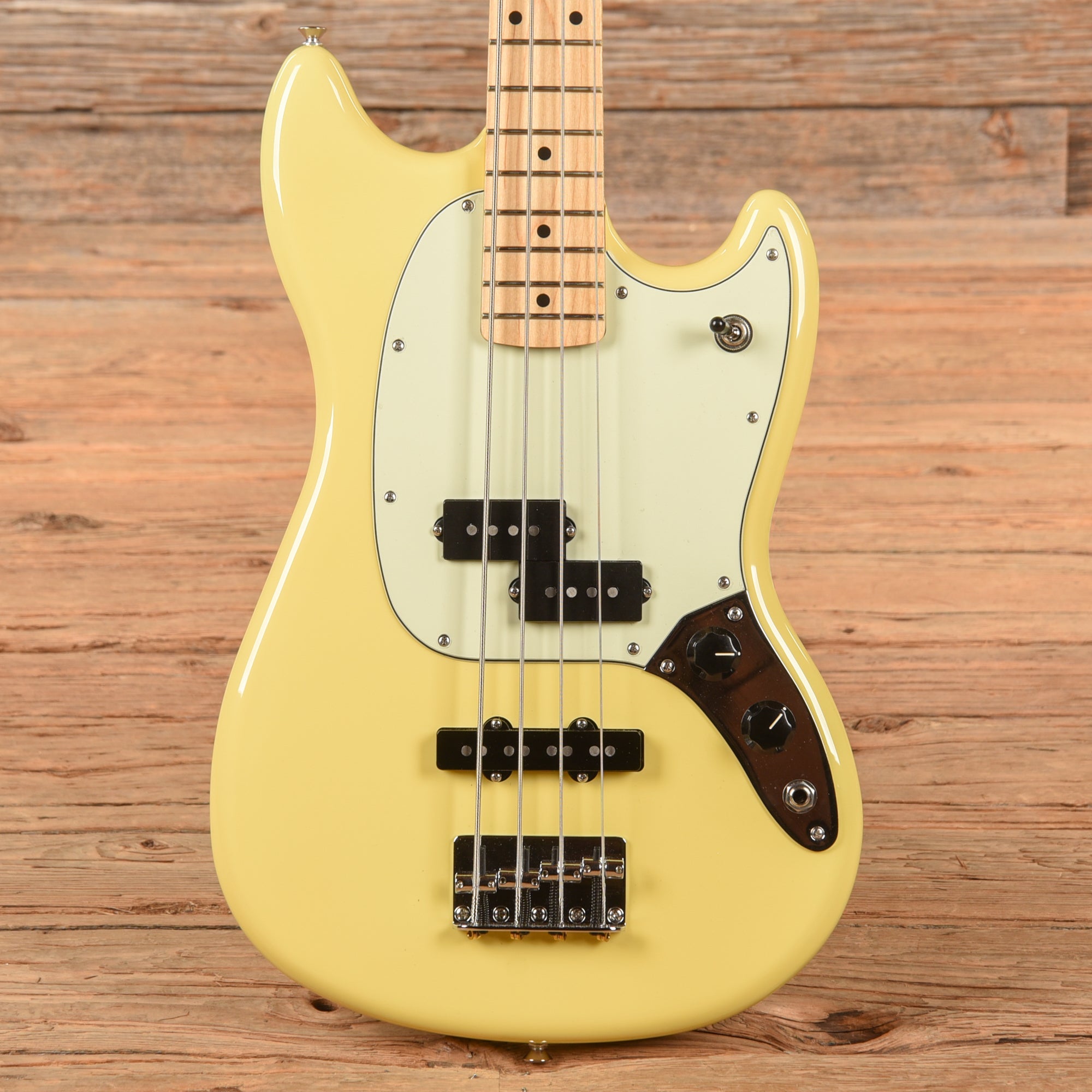 Fender Player Mustang Bass Pj Buttercream 2022 Bass Guitars / 4-String