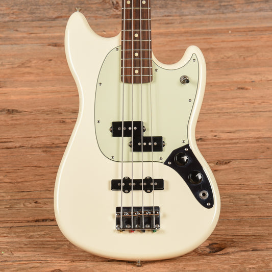 Fender Player Mustang Bass PJ Olympic White 2016 Bass Guitars / 4-String