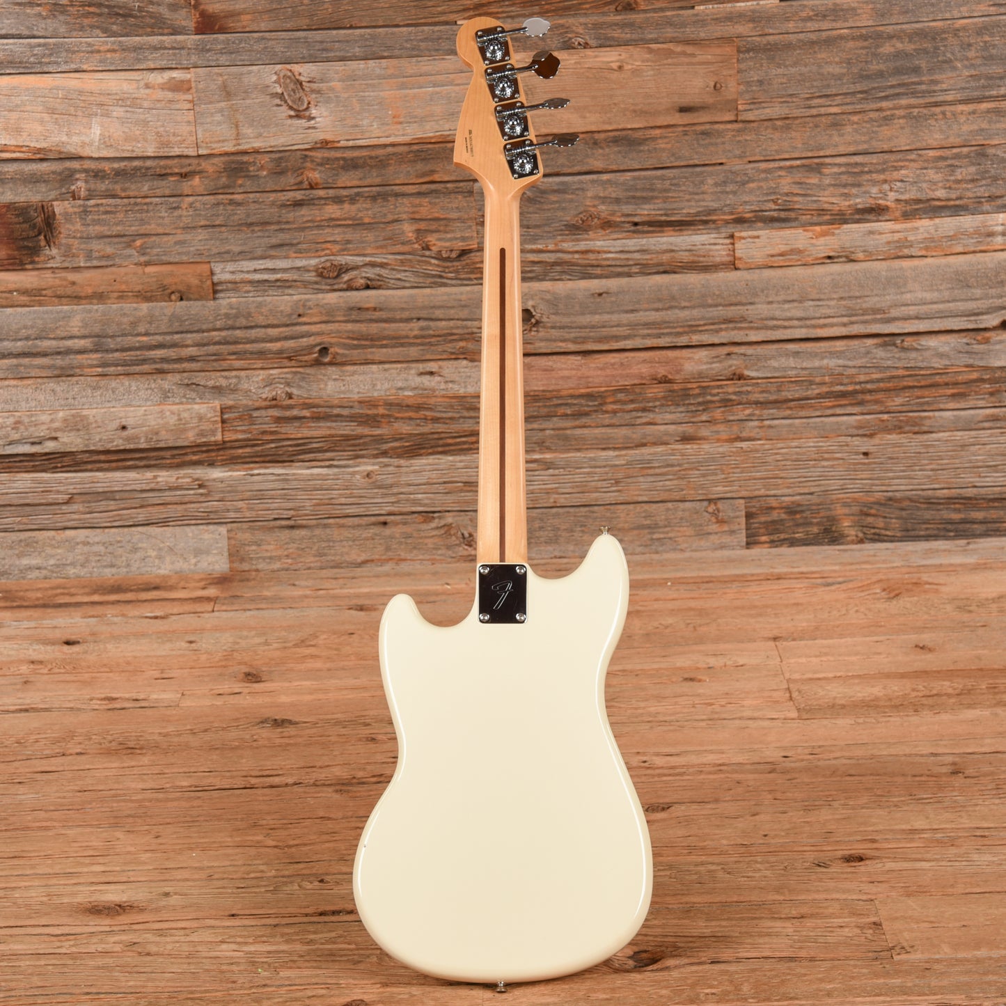 Fender Player Mustang Bass PJ Olympic White 2016 Bass Guitars / 4-String