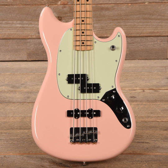 Fender Player Mustang Bass PJ Shell Pink w/Mint Pickguard Bass Guitars / 4-String