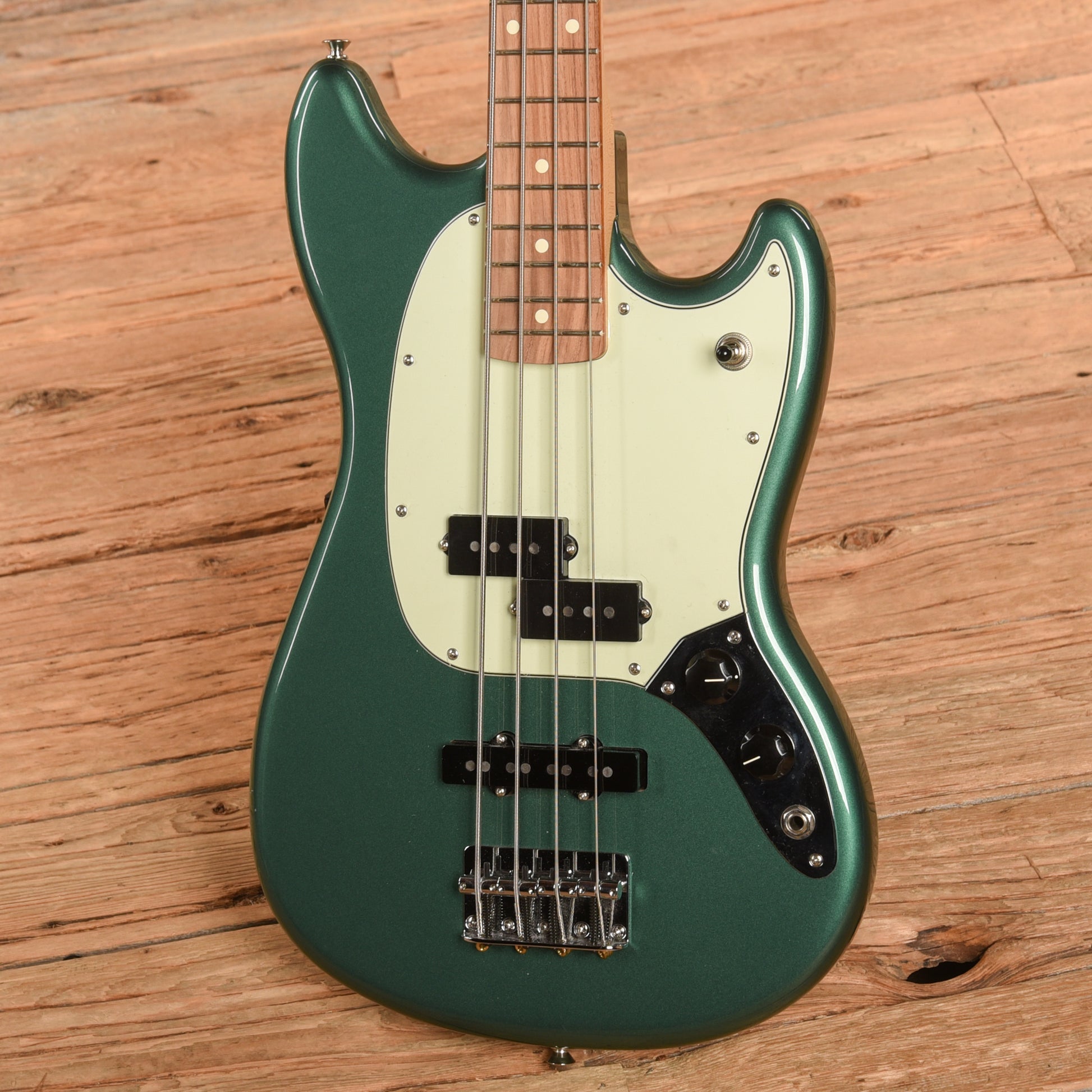Fender Player Mustang Bass PJ Sherwood Green 2022 Bass Guitars / 4-String