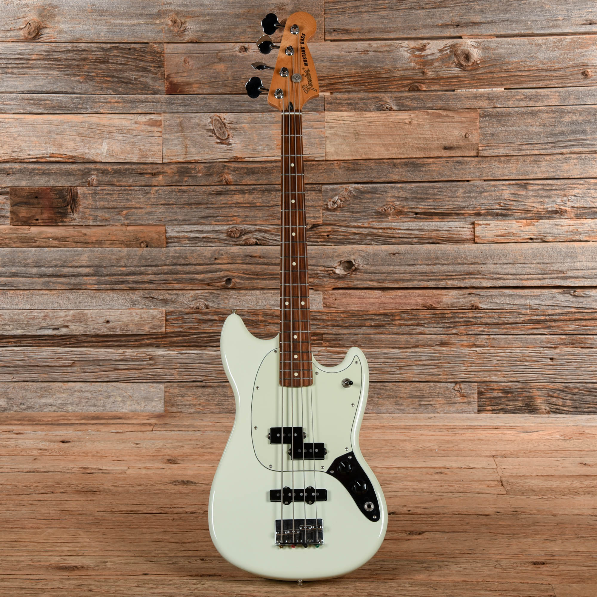 Fender Player Mustang Bass PJ White 2018 Bass Guitars / 4-String